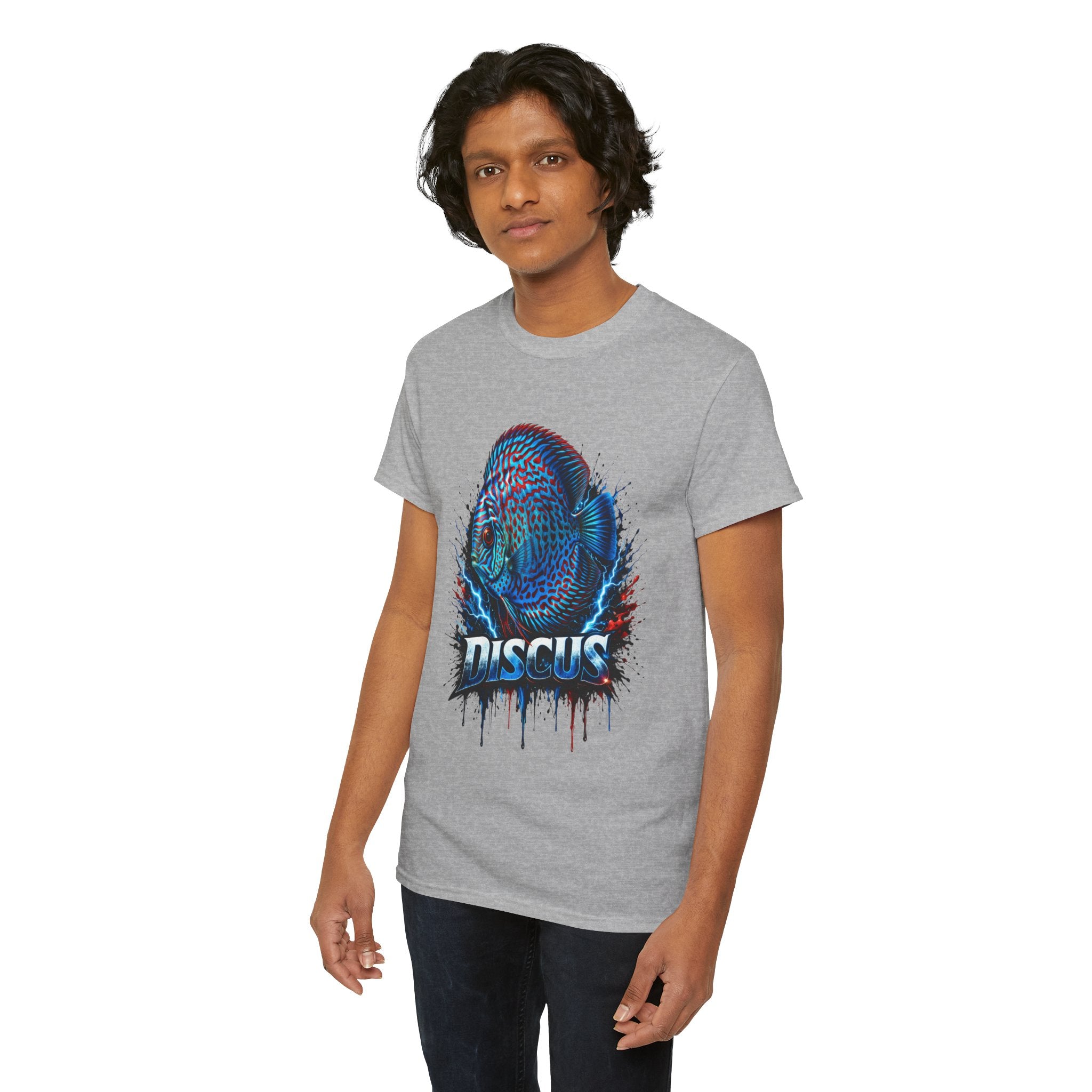Discus Fish Graphic Tee - Vibrant Aquarium Fish Shirt