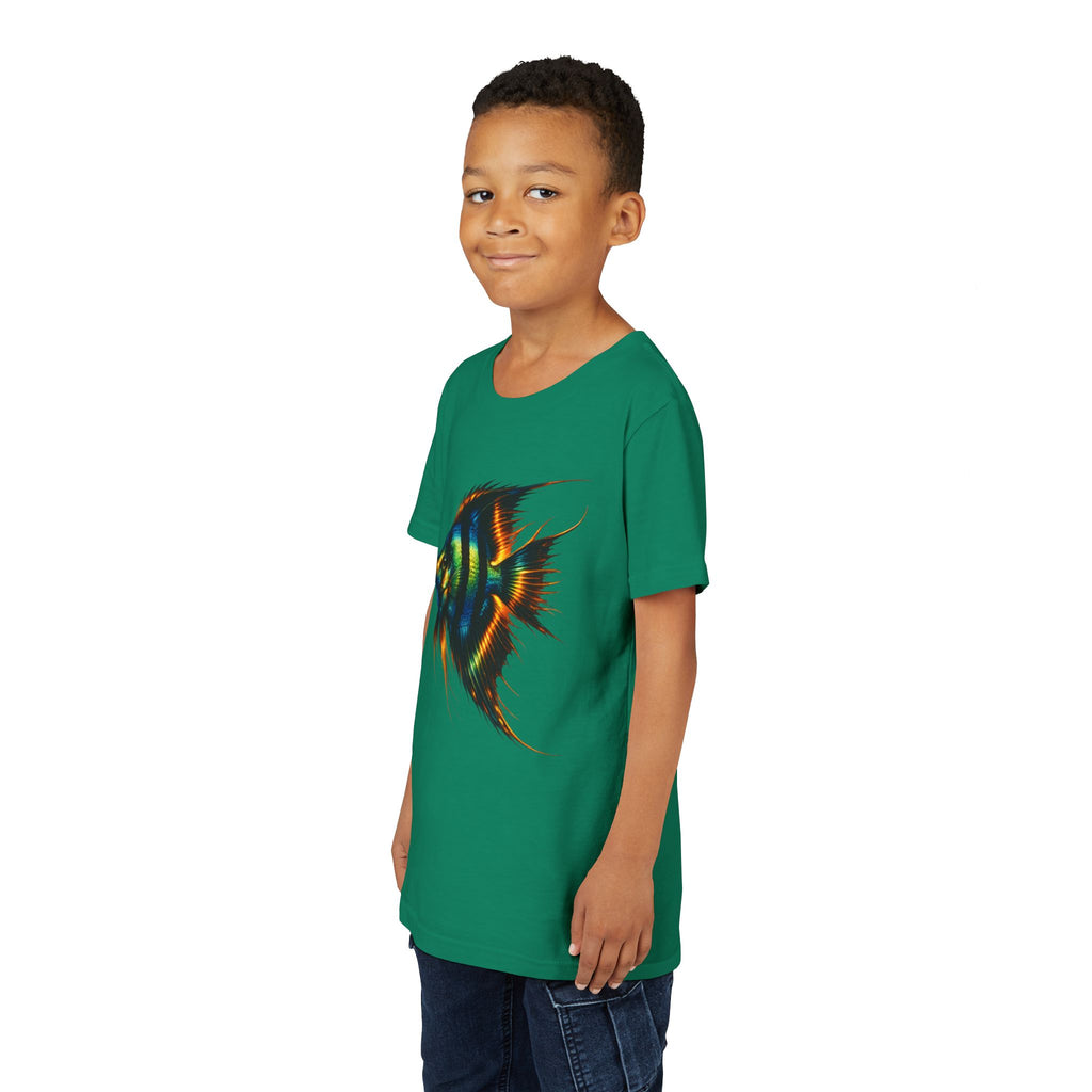 Angelfish Youth Tee – Colorful Aquarium Fish Graphic Shirt for Kids