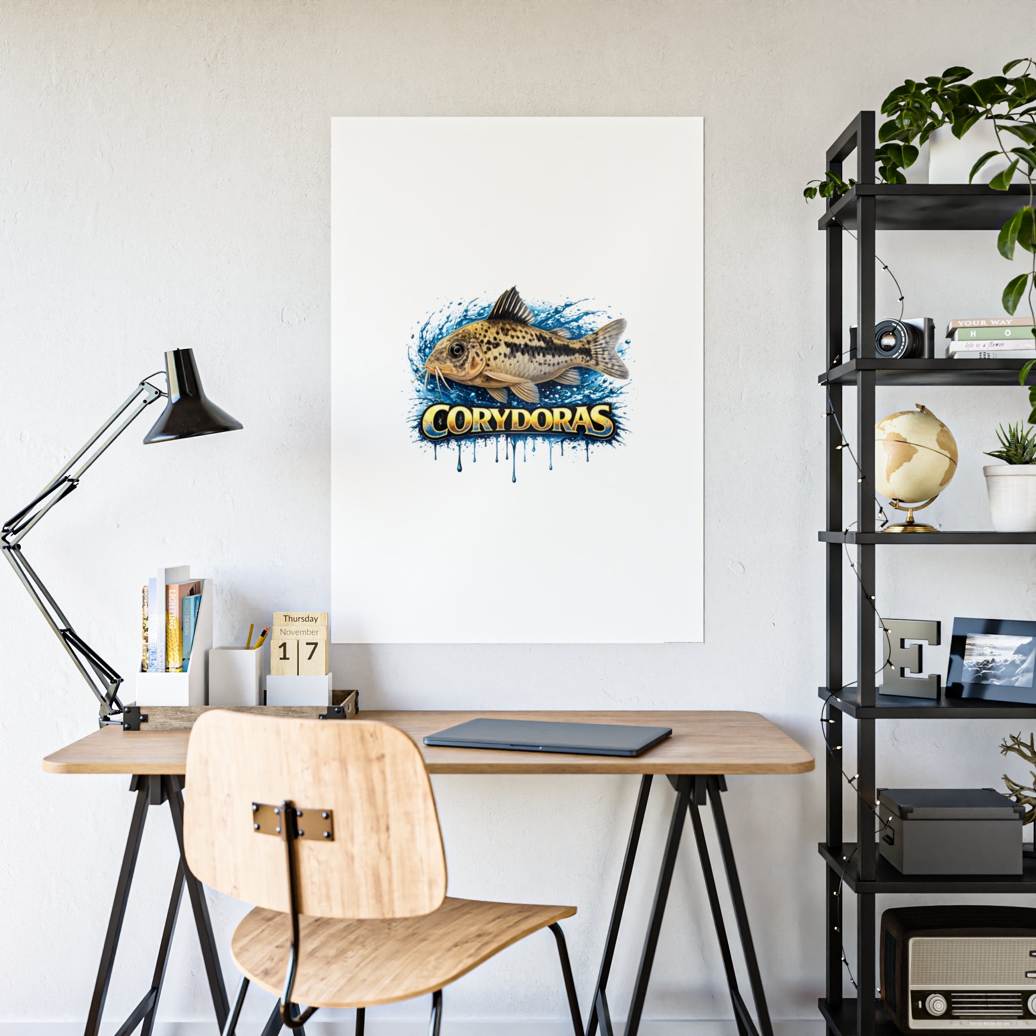 Corydoras Fish Gloss Poster – Aquarium Artwork Print
