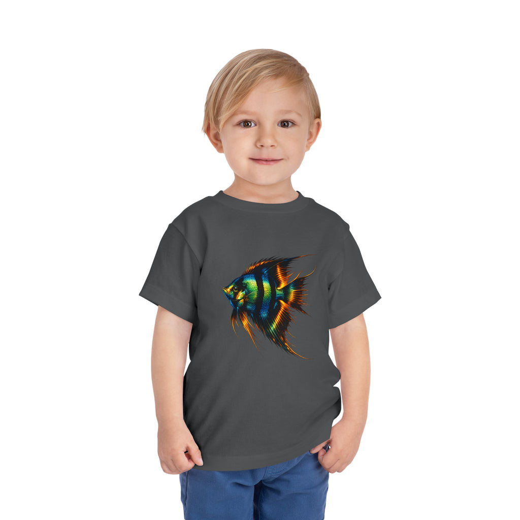 Toddler Tee - Colorful Aquarium Angelfish Graphic Shirt