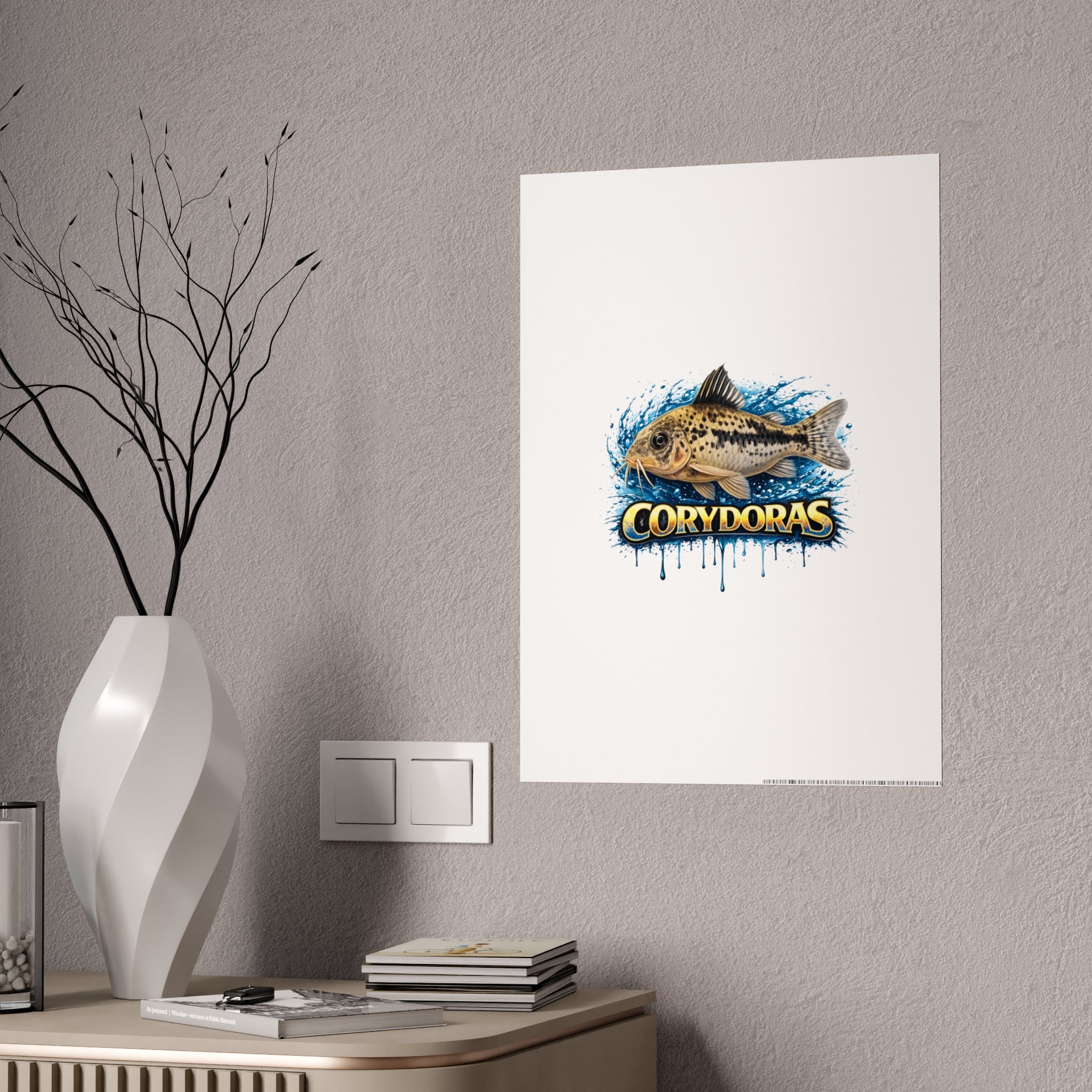 Corydoras Fish Gloss Poster – Aquarium Artwork Print