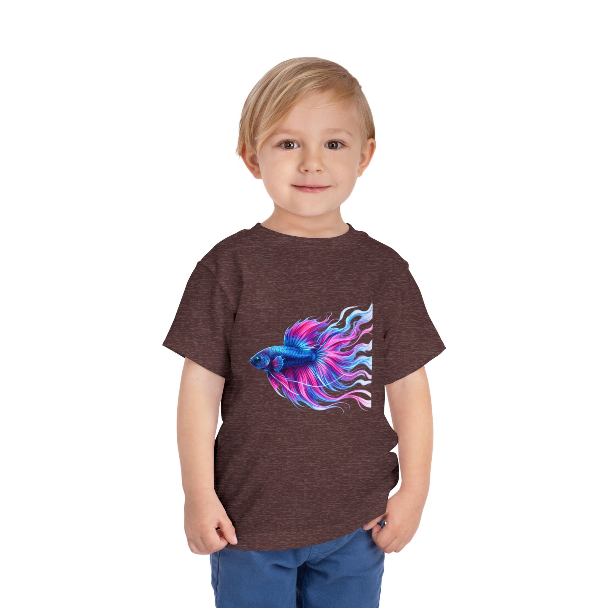 Toddler Tee — Colorful Betta Fish Graphic Kids Shirt