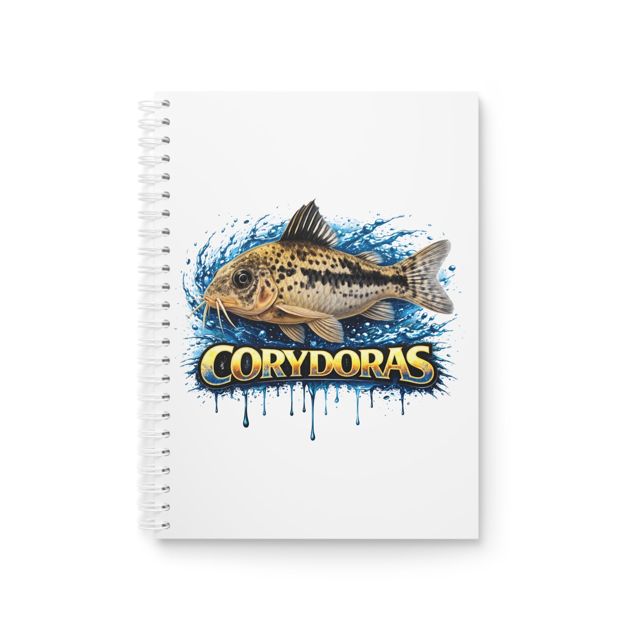 Peppered Cory – Premium Spiral Notebook — Aquarium Lover Journal