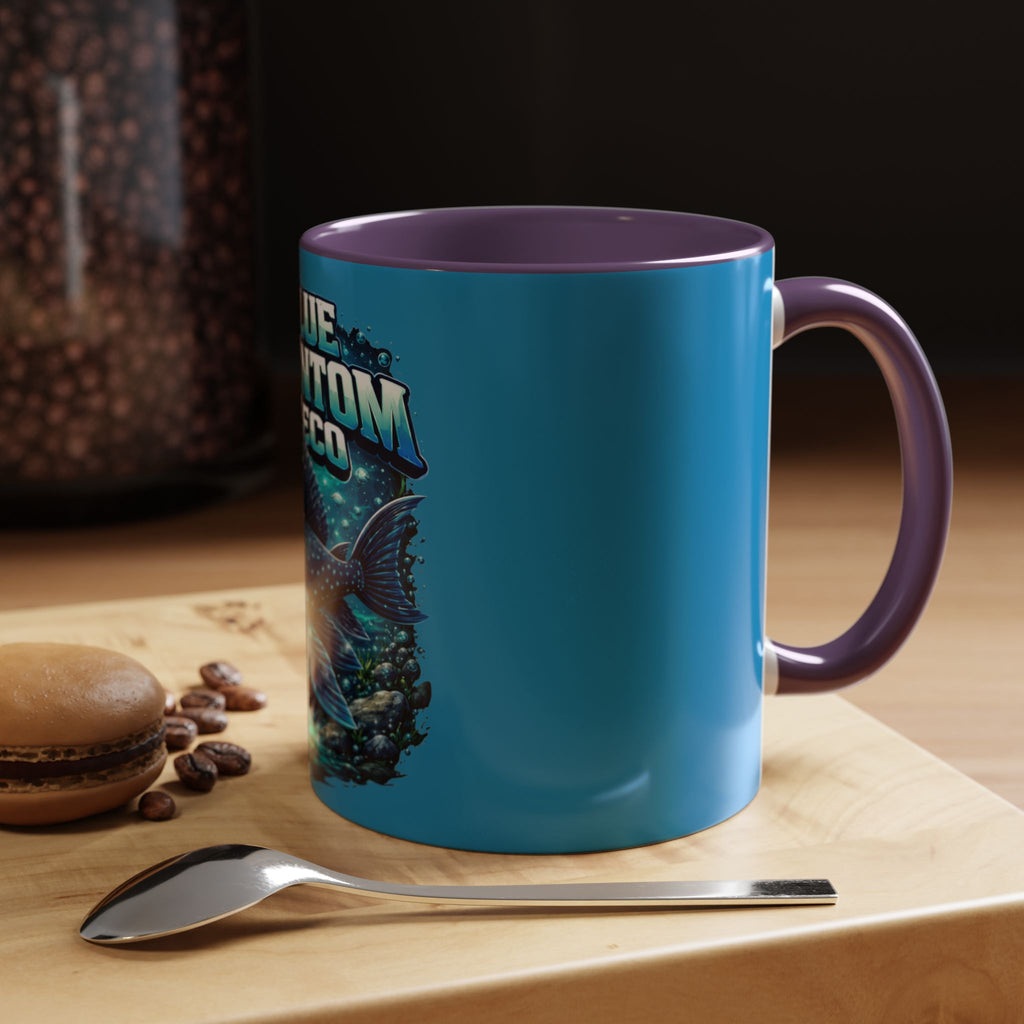 Blue Phantom Pleco Accent Coffee Mug – Aquarium Fish Lover Gift (11/15oz)
