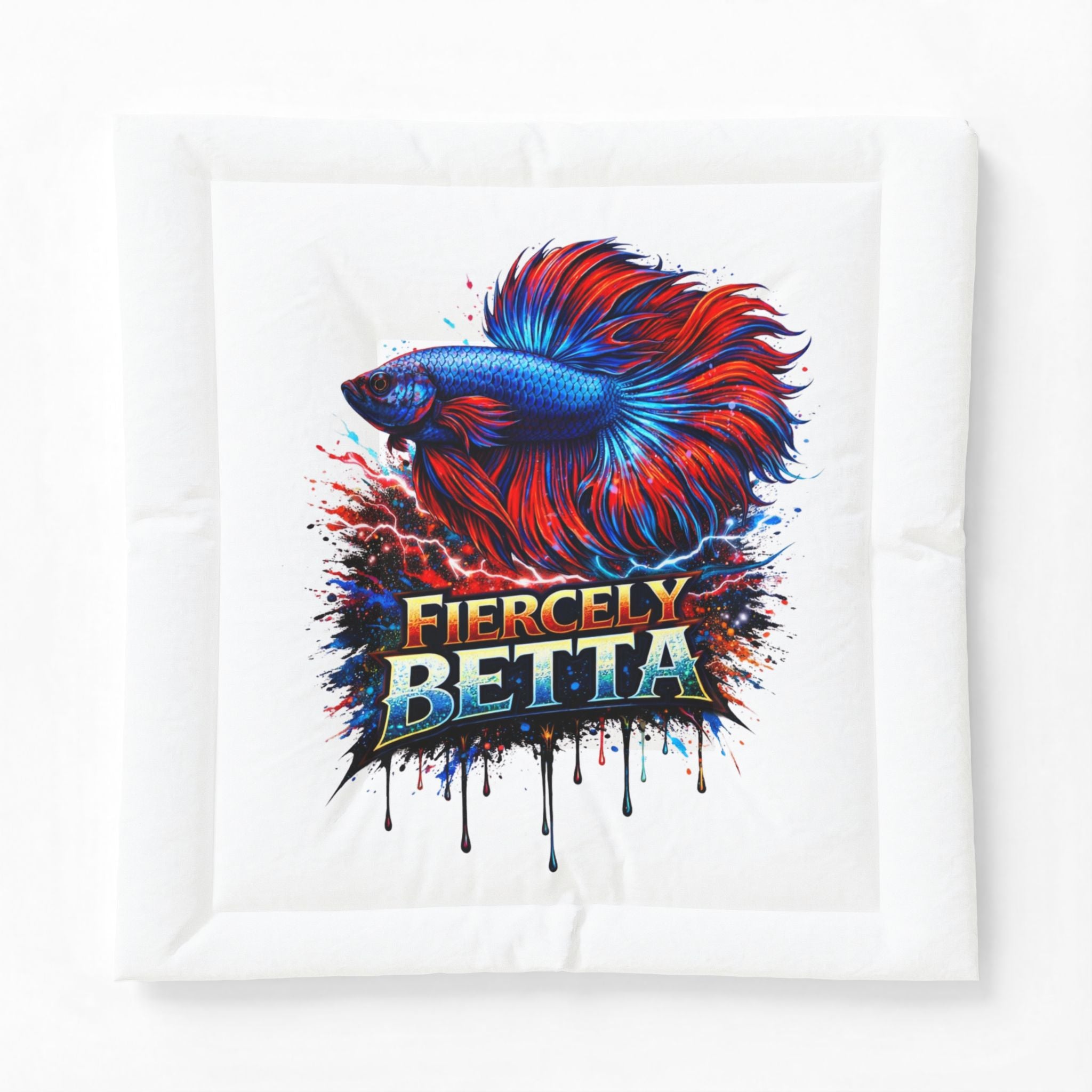 Fiercely Betta Cotton Comforter — Colorful Betta Fish Bedding
