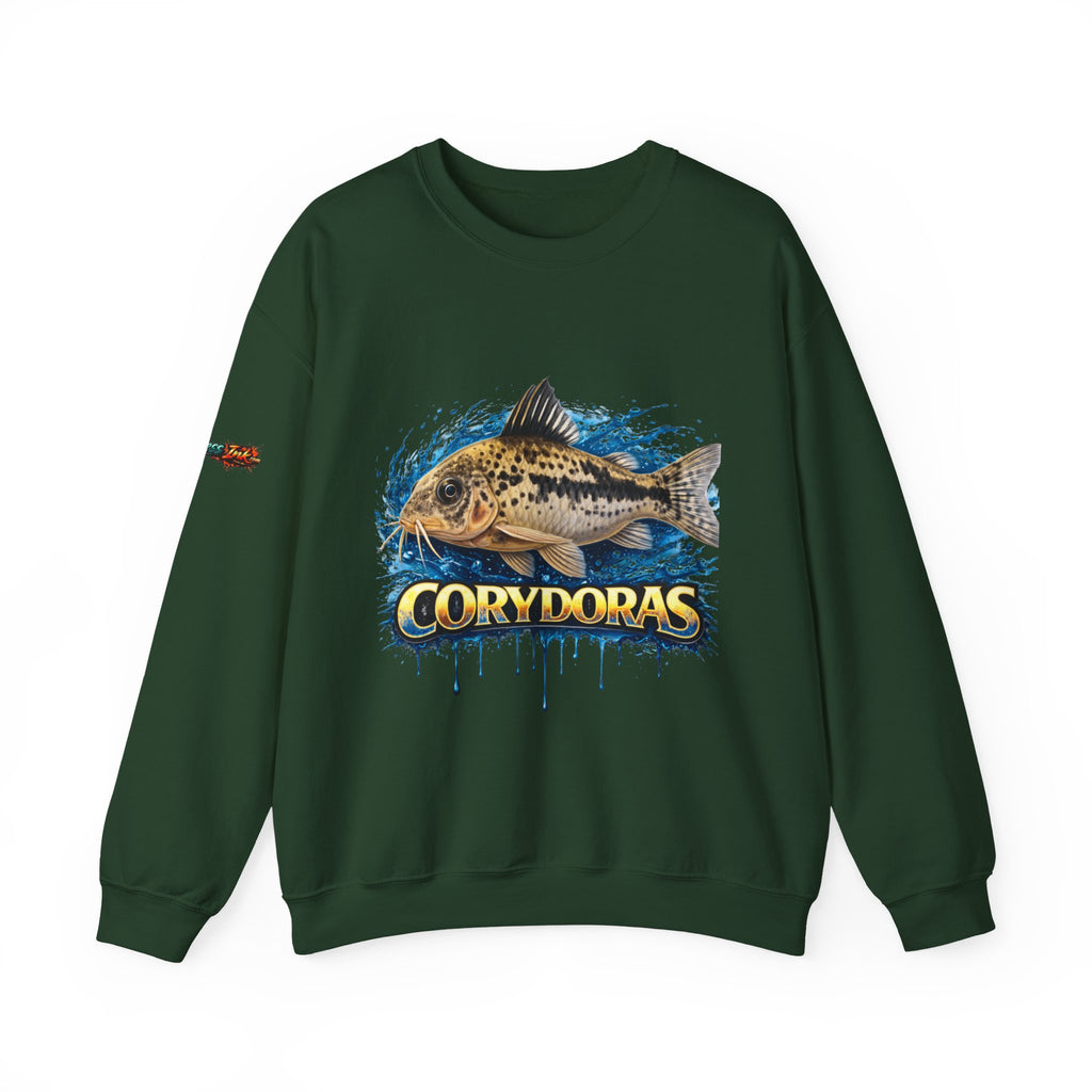 Peppered Corydoras Fish Crewneck Sweatshirt – Aquatic Aquarium Lover Tee