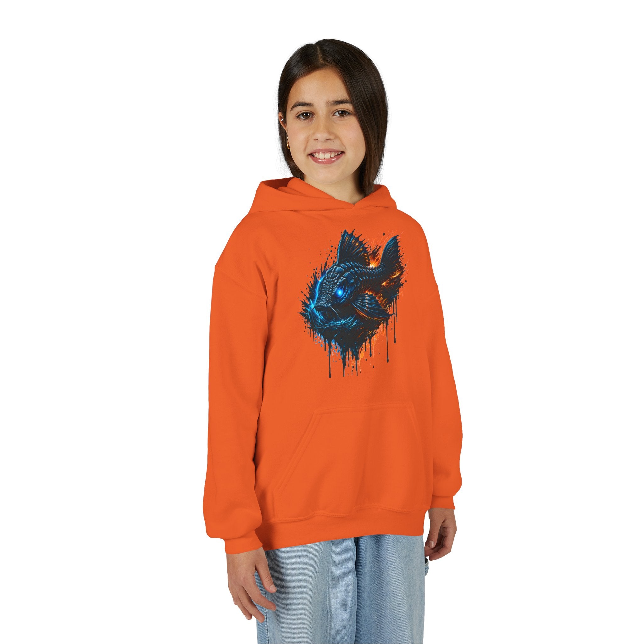 Armored Pleco L-185 – Youth Premium Hooded Sweatshirt