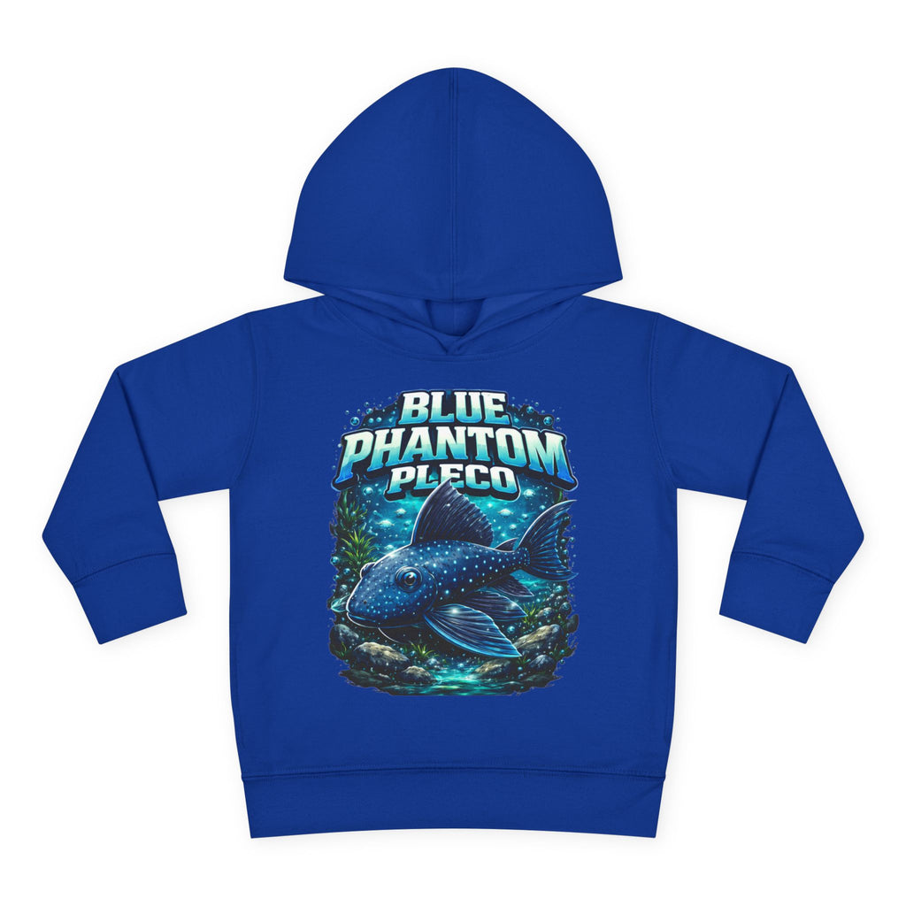 Toddler Hoodie — 'Blue Phantom Pleco' Cute Aquarium Fish Pullover