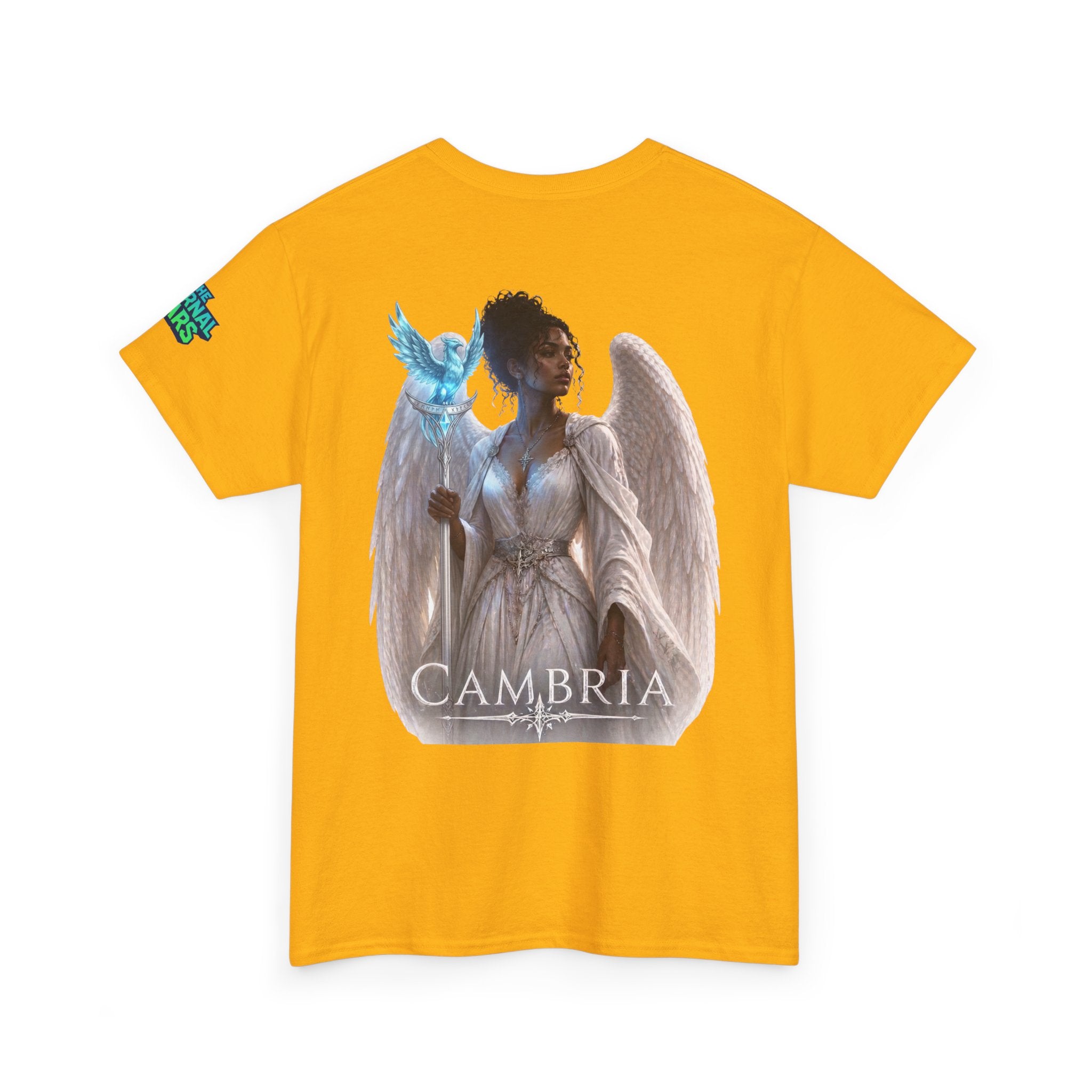 The Eternal Wars Graphic Tee – "Cambria" Winged Warrior Shirt