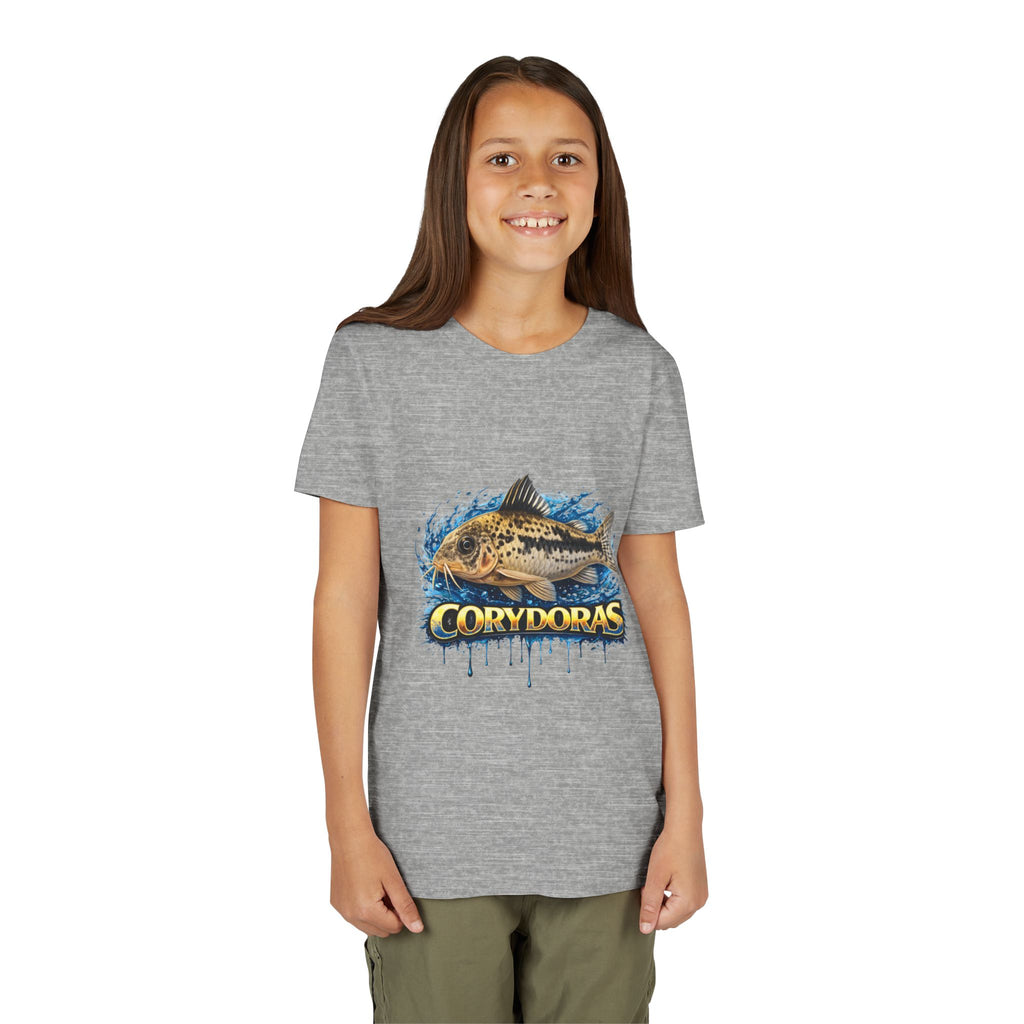 Corydoras Fish Youth Tee – Cute Aquarium Catfish Graphic Shirt
