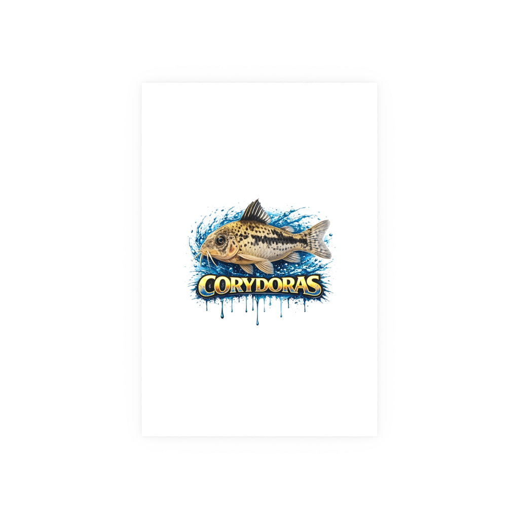Corydoras Fish Poster — Decorative Aquarium Art Print (Satin/Matte)