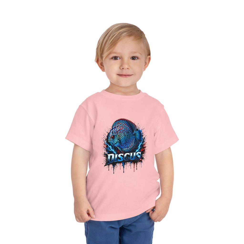 Toddler Tee - Colorful Discus Fish Graphic "Discus"