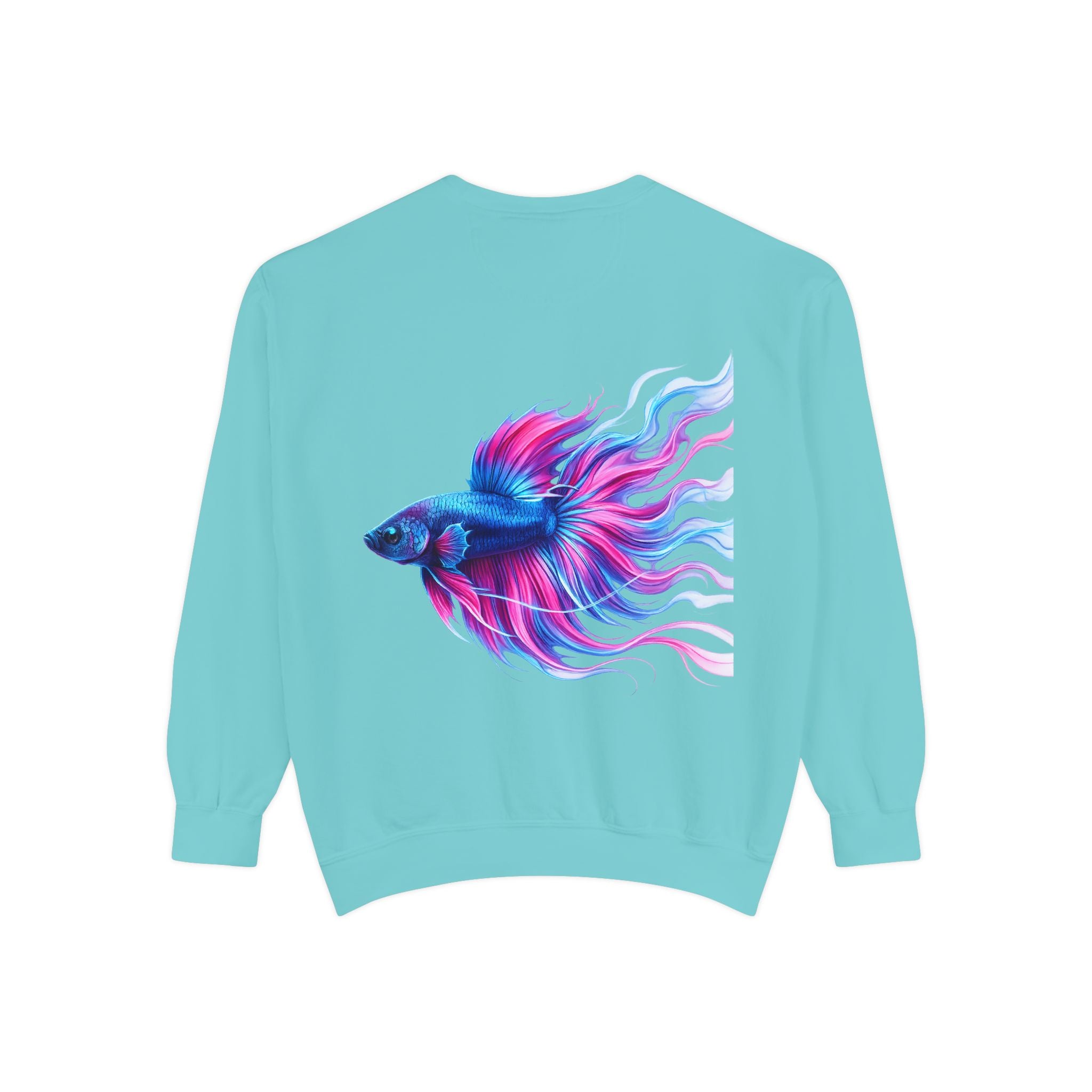 Betta Bliss Sweatshirt — Colorful Betta Fish Graphic Crewneck