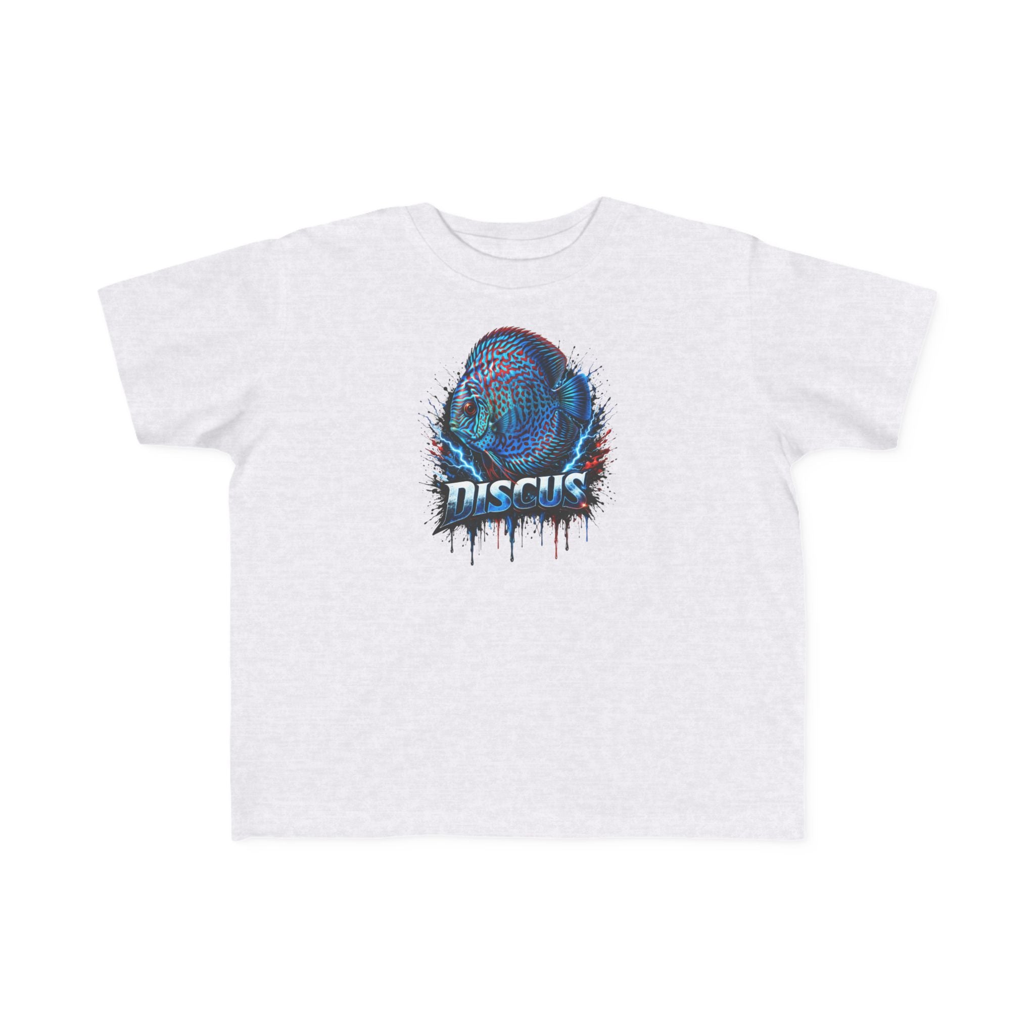 Discus Fish Toddler Tee — Colorful Aquarium Graphic Shirt