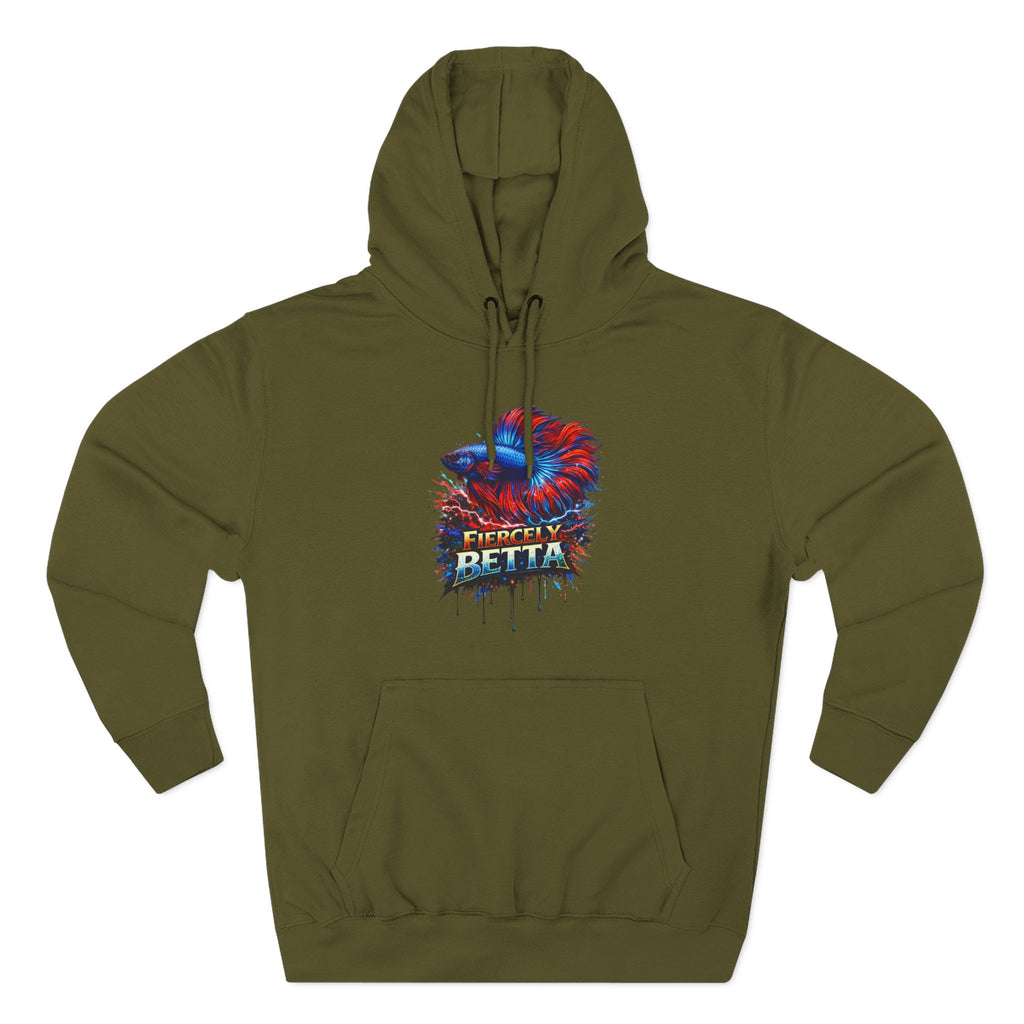 Fiercely Betta – Premium "Neon Flare" 3-End Fleece Hoodie