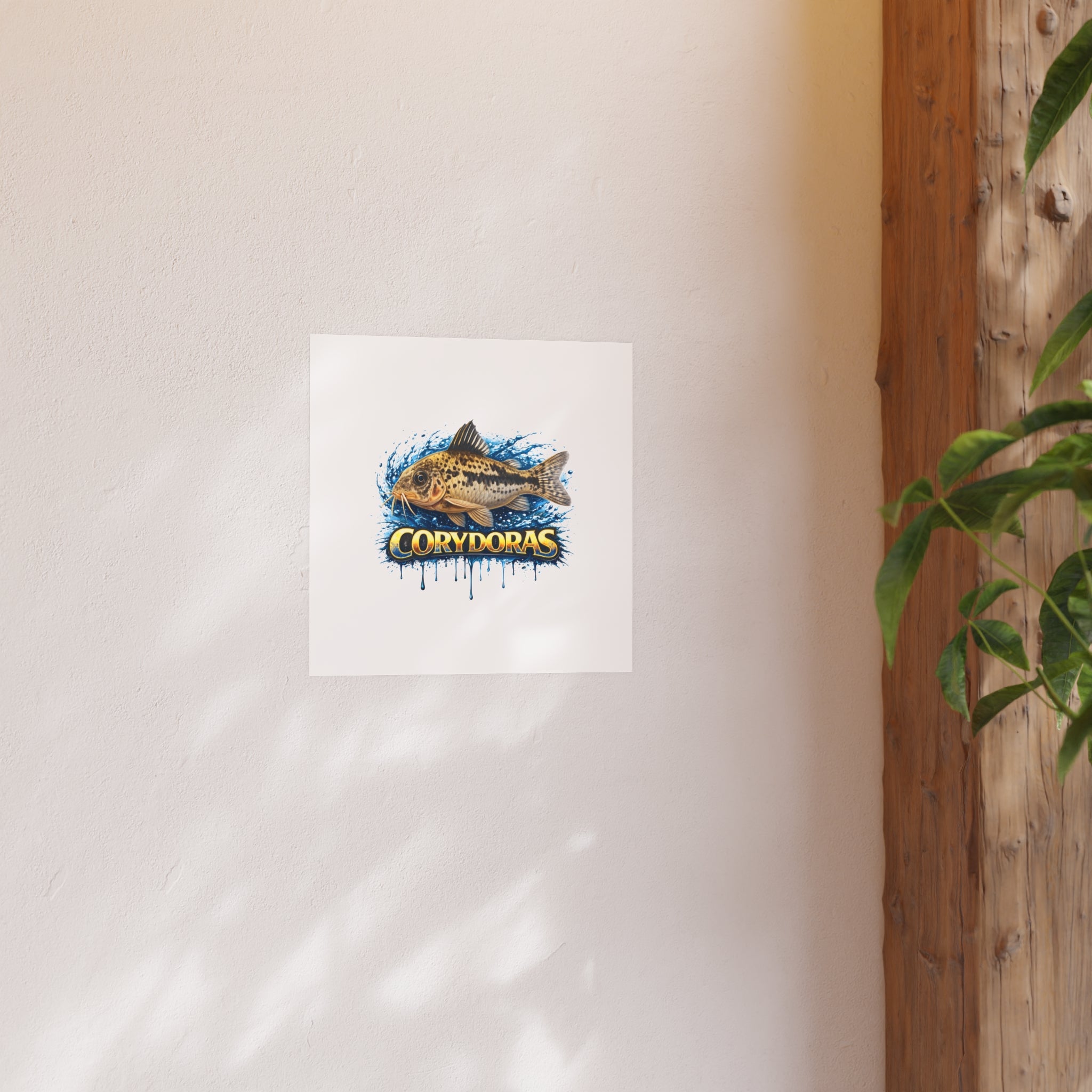 Corydoras Fish Poster — Decorative Aquarium Art Print (Satin/Matte)