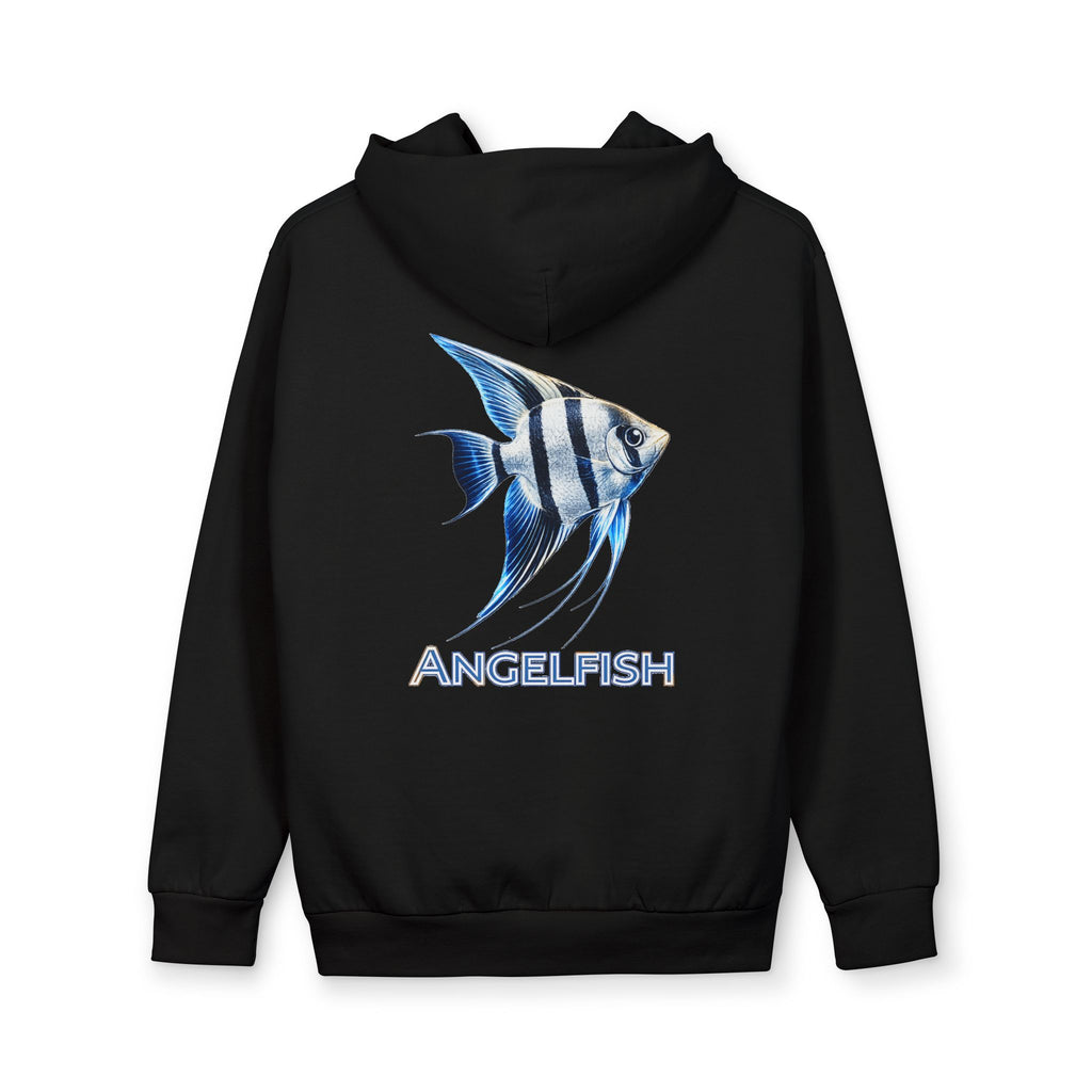 Angelfish Graphic Hoodie — Aquatic Fish Print Pullover