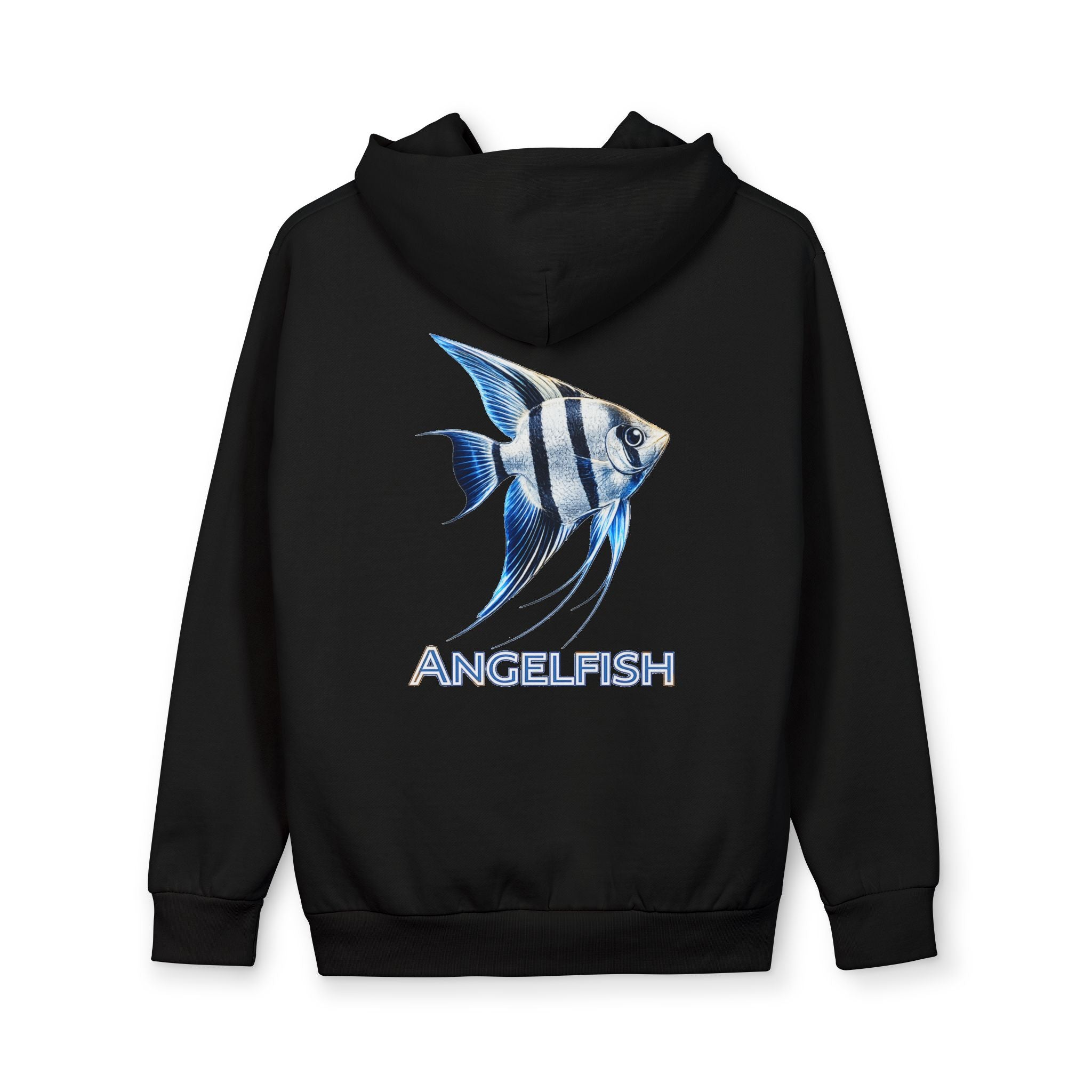Angelfish Graphic Hoodie — Aquatic Fish Print Pullover