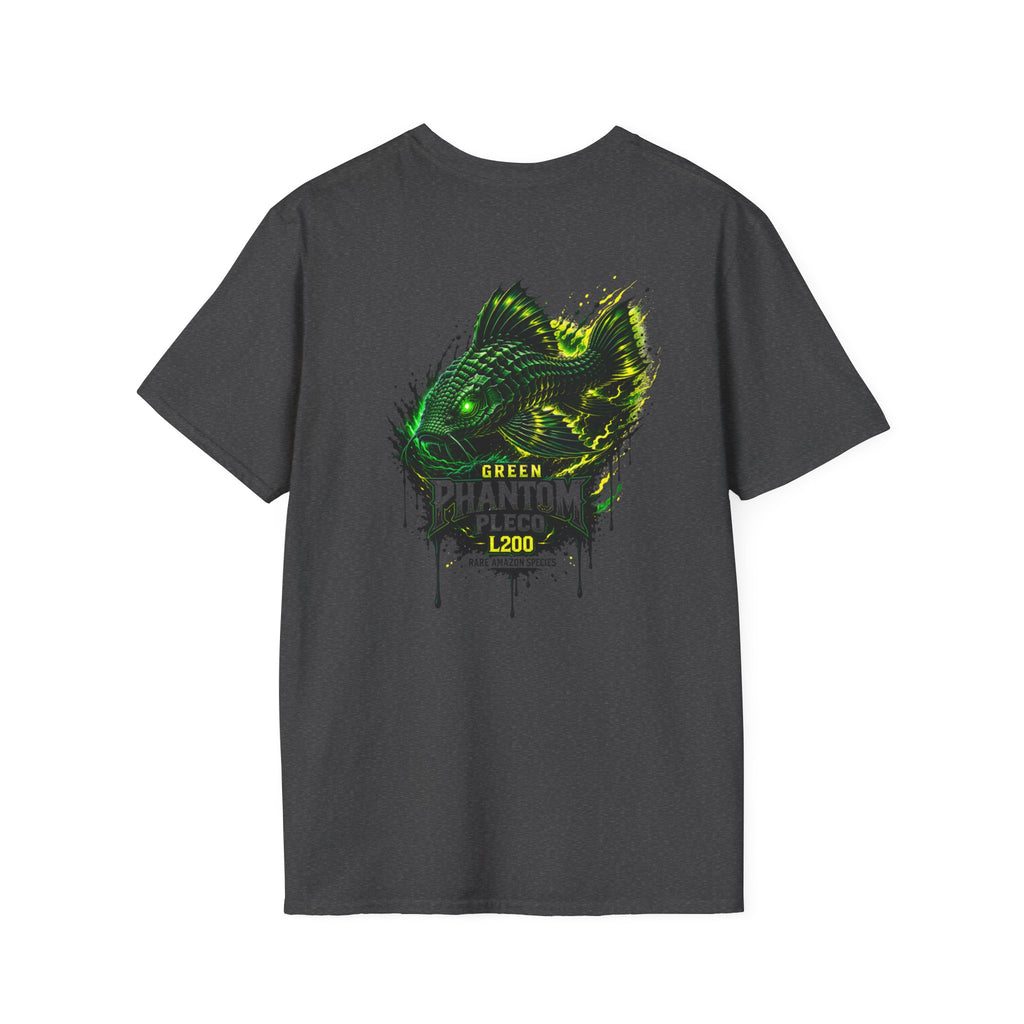 Green Phantom Pleco Tee — Graphic Fish Aquarium Shirt