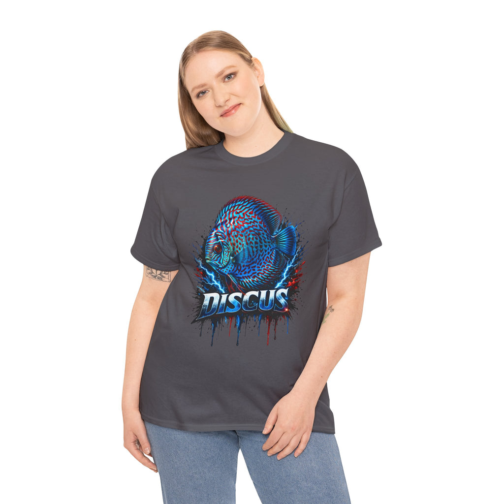Discus Fish Graphic Tee - Vibrant Aquarium Fish Shirt