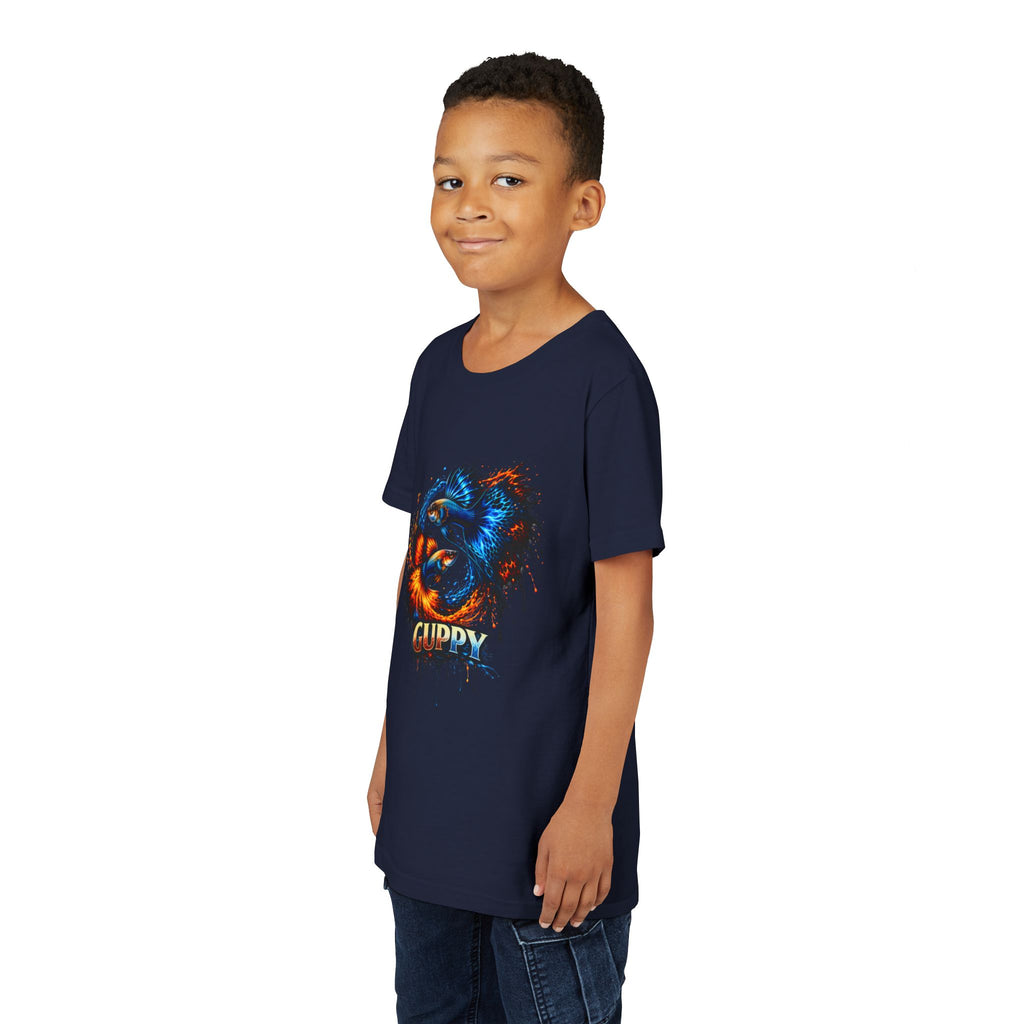 Fire & Ice Guppy – Youth "Neon Flare" Premium Tee