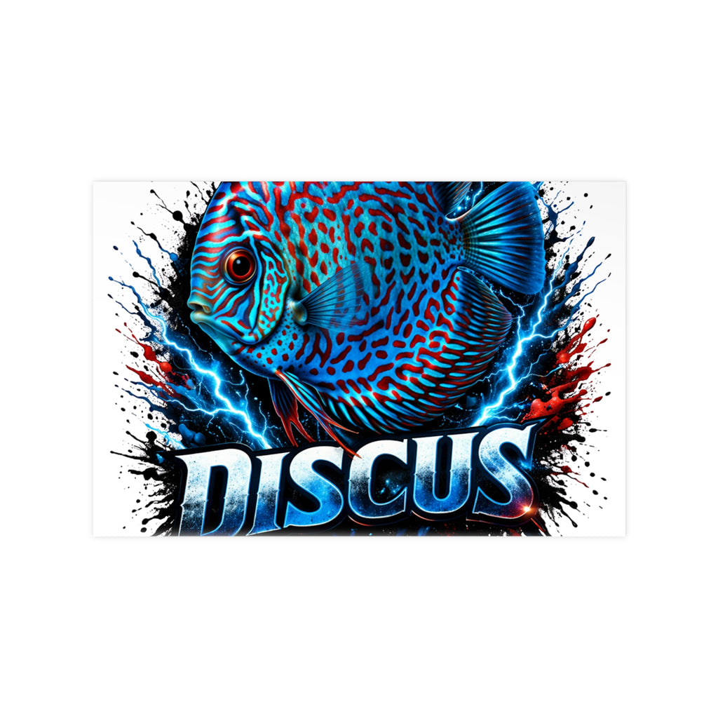 Discus Fish Photopaper Poster – Vibrant Aquarium Wall Art
