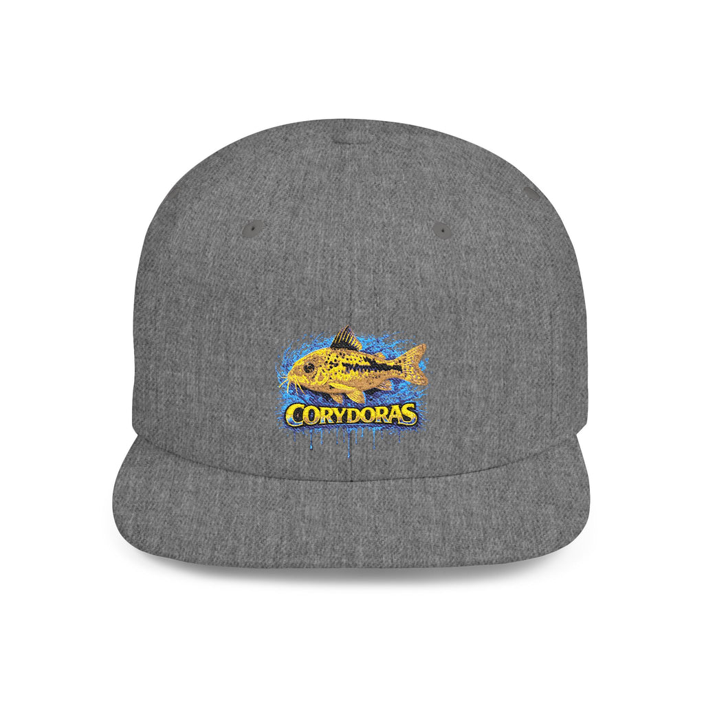 Corydoras Catfish Splash Flat Bill Snapback Hat
