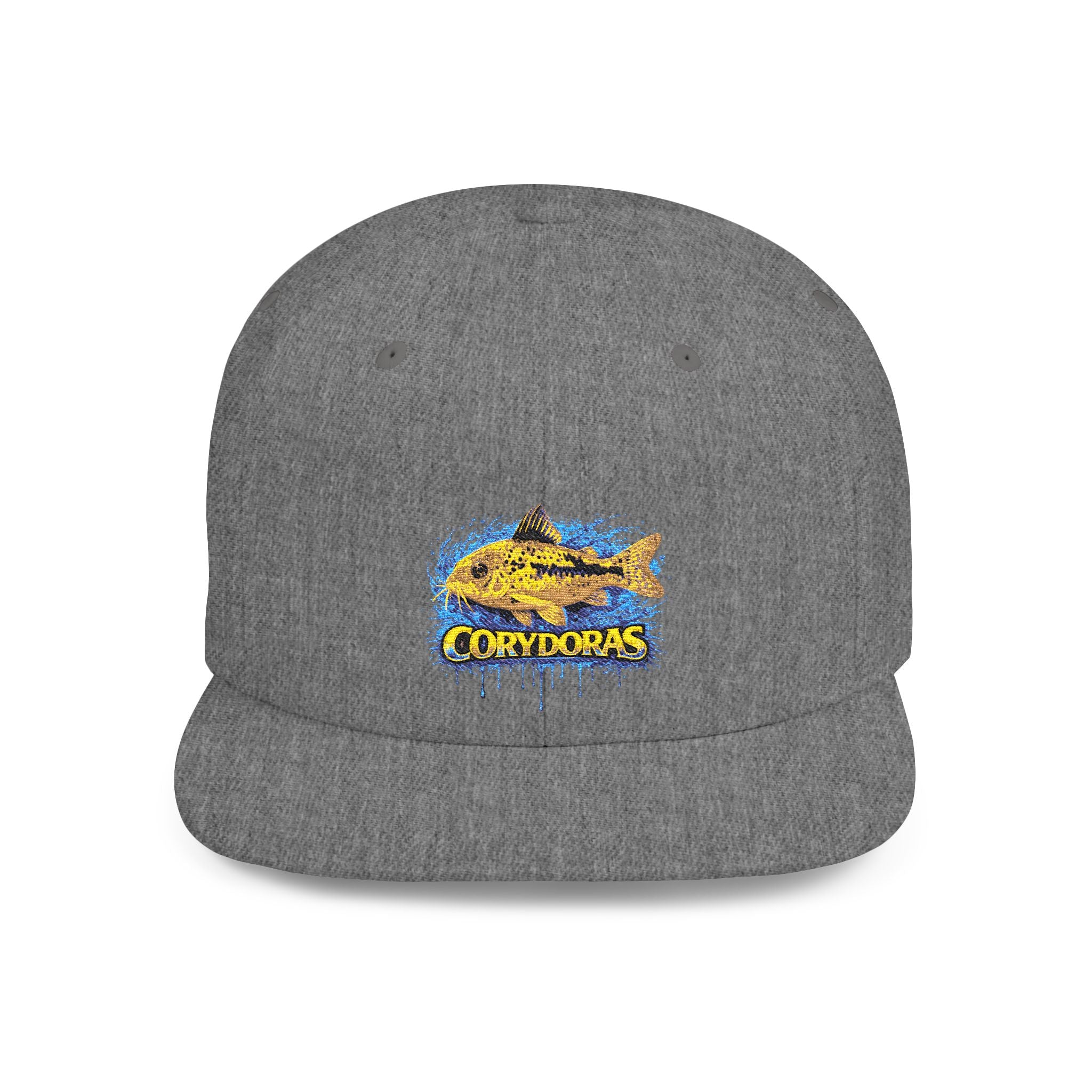 Corydoras Catfish Splash Flat Bill Snapback Hat