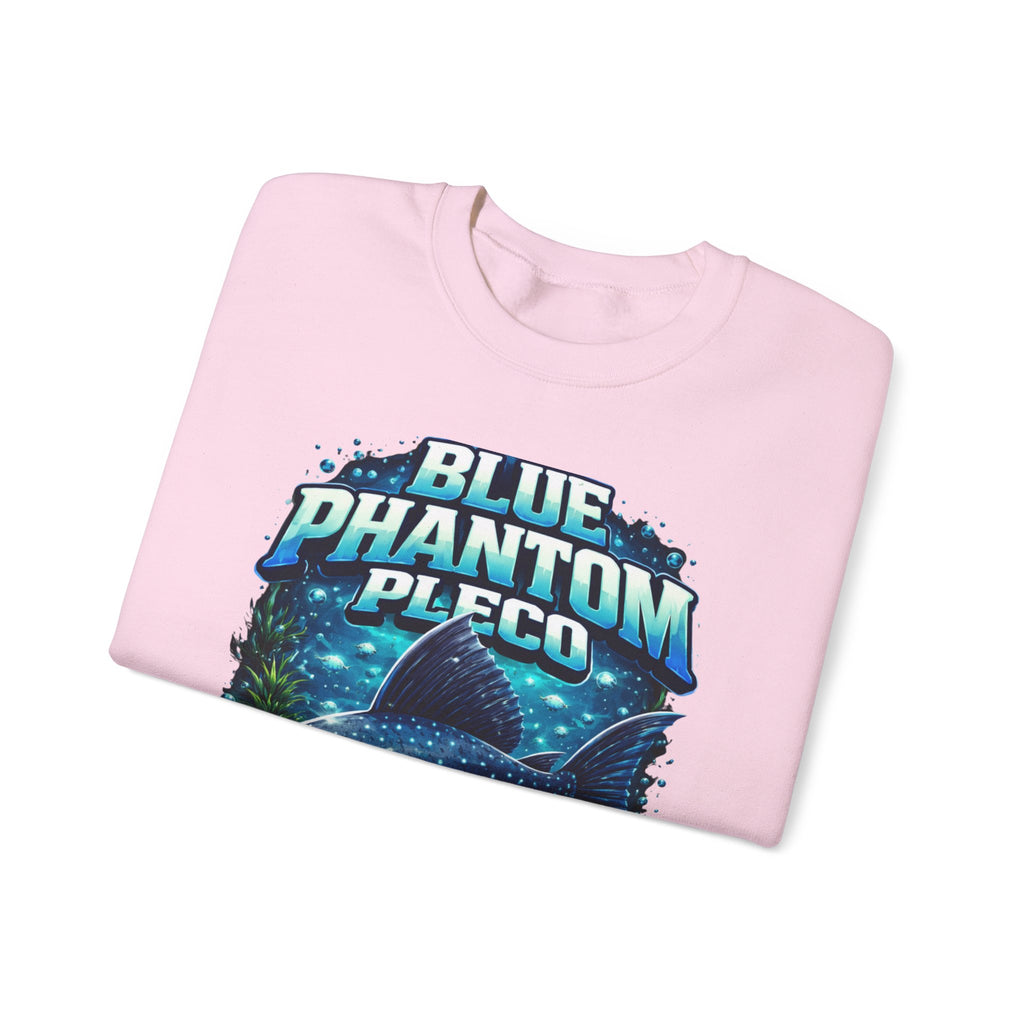 Blue Phantom Pleco Crewneck Sweatshirt – Aquatic Fish Graphic Pullover