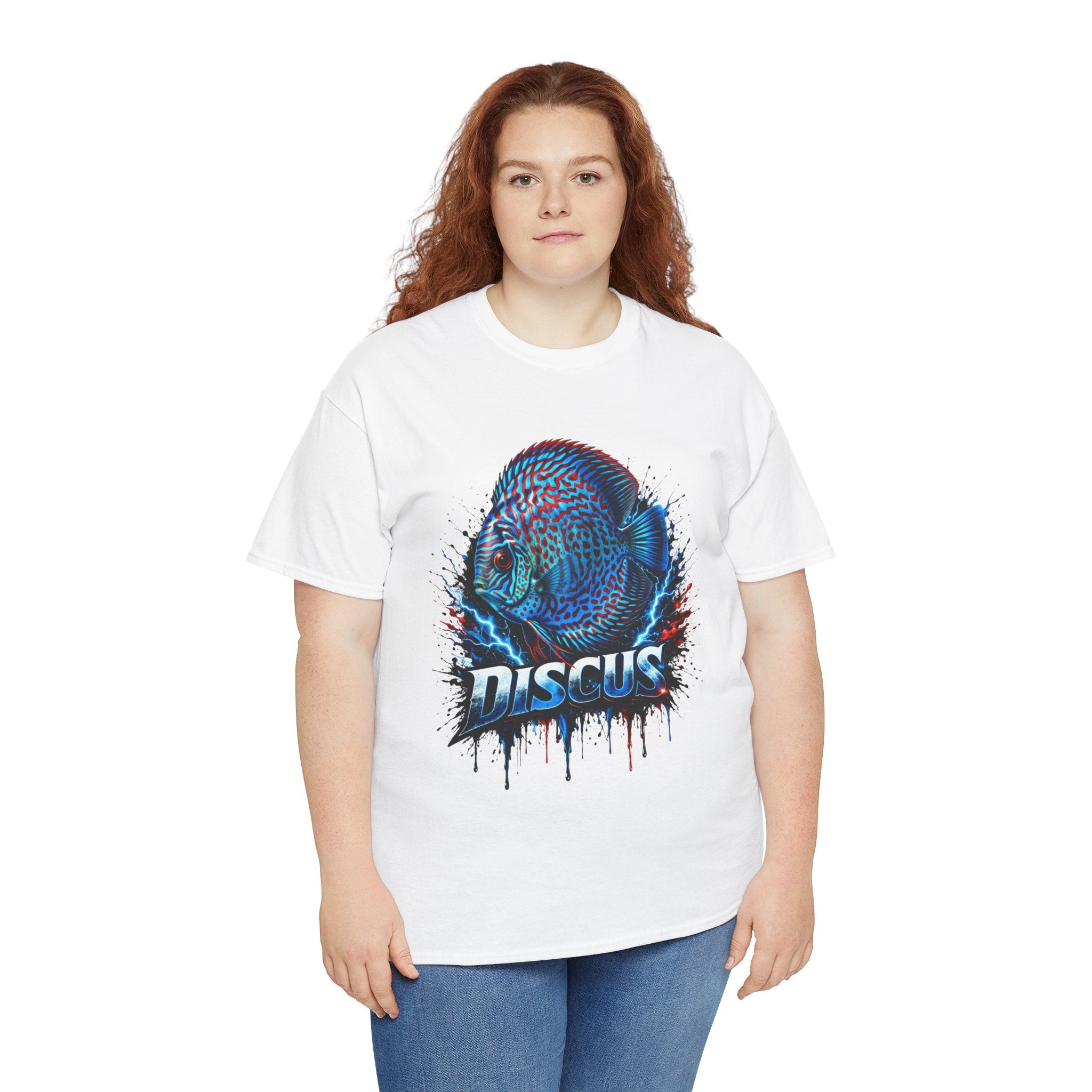 Discus Fish Graphic Tee - Vibrant Aquarium Fish Shirt