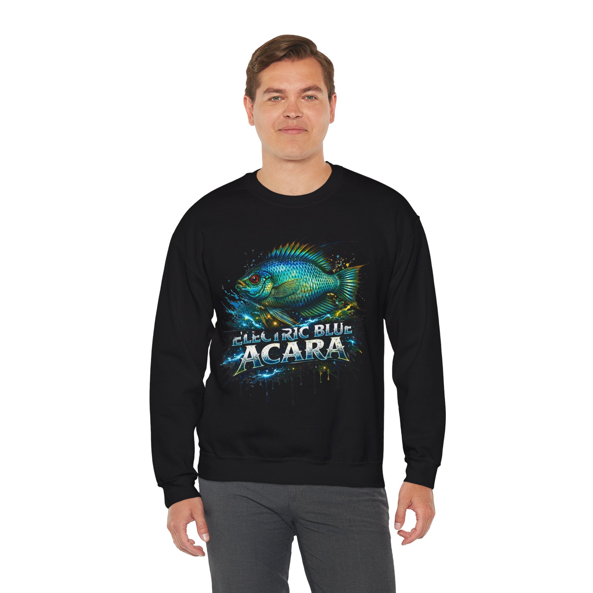 Electric Blue Acara – Heavy Blend™ Crewneck Sweatshirt