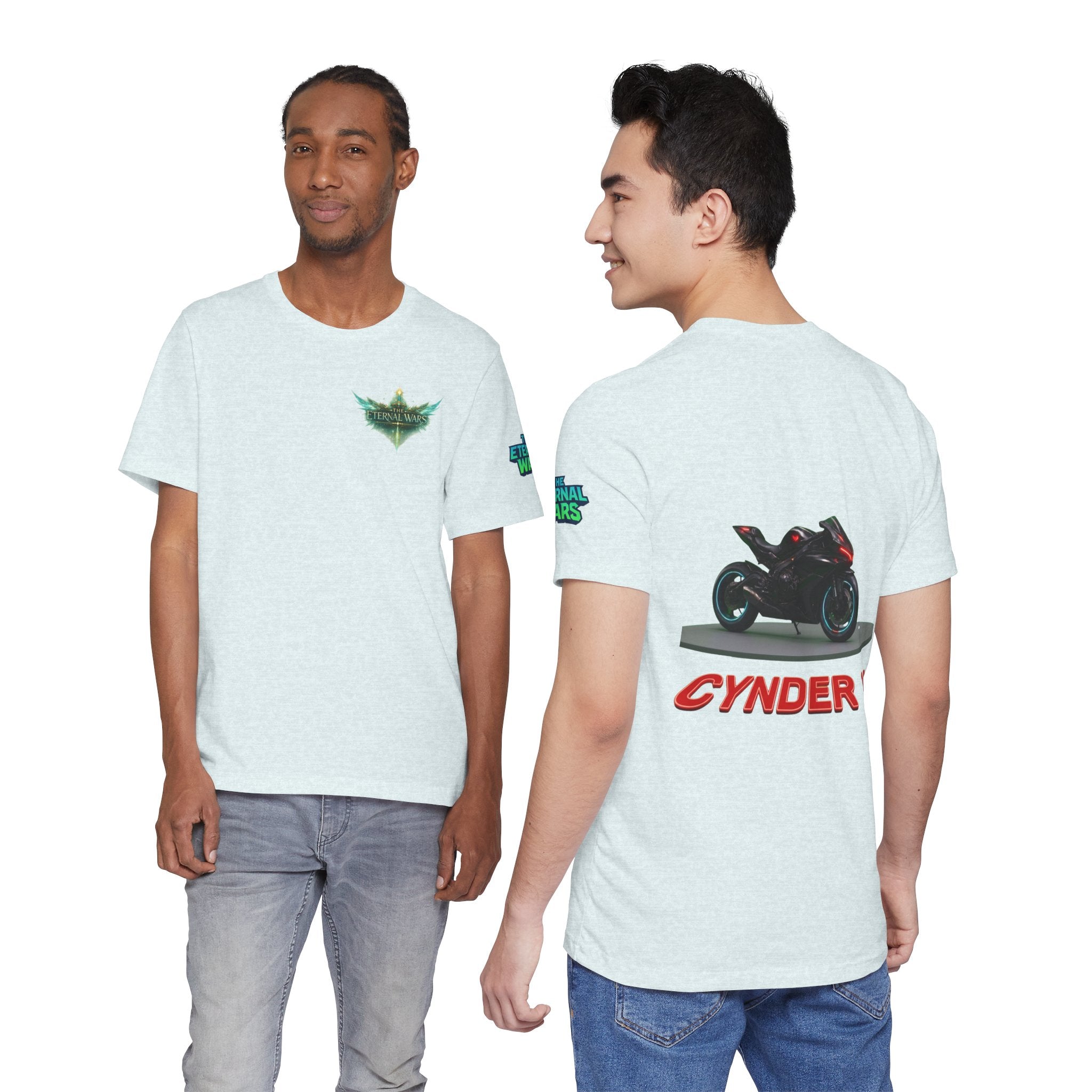 The Eternal Wars Motorcycle Tee — Cynder V Sportbike Graphic Shirt