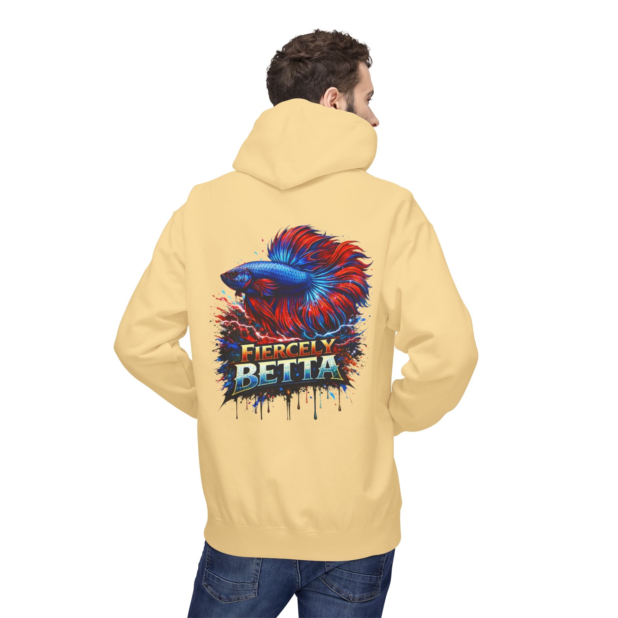 Fiercely Betta Hoodie – Colorful Betta Fish Graphic Pullover