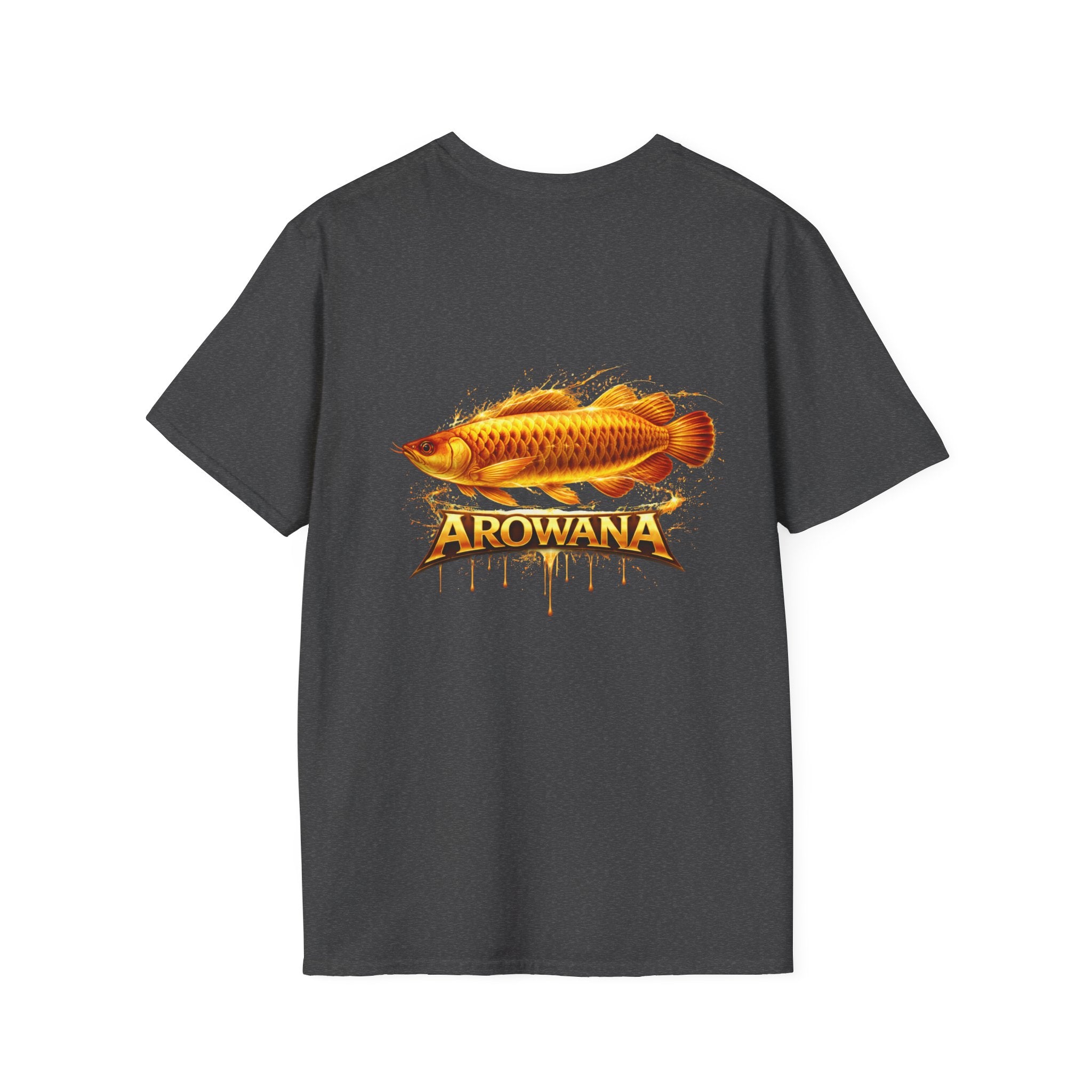 Arowana Fish Tee — Bold Gold Arowana Graphic T-Shirt