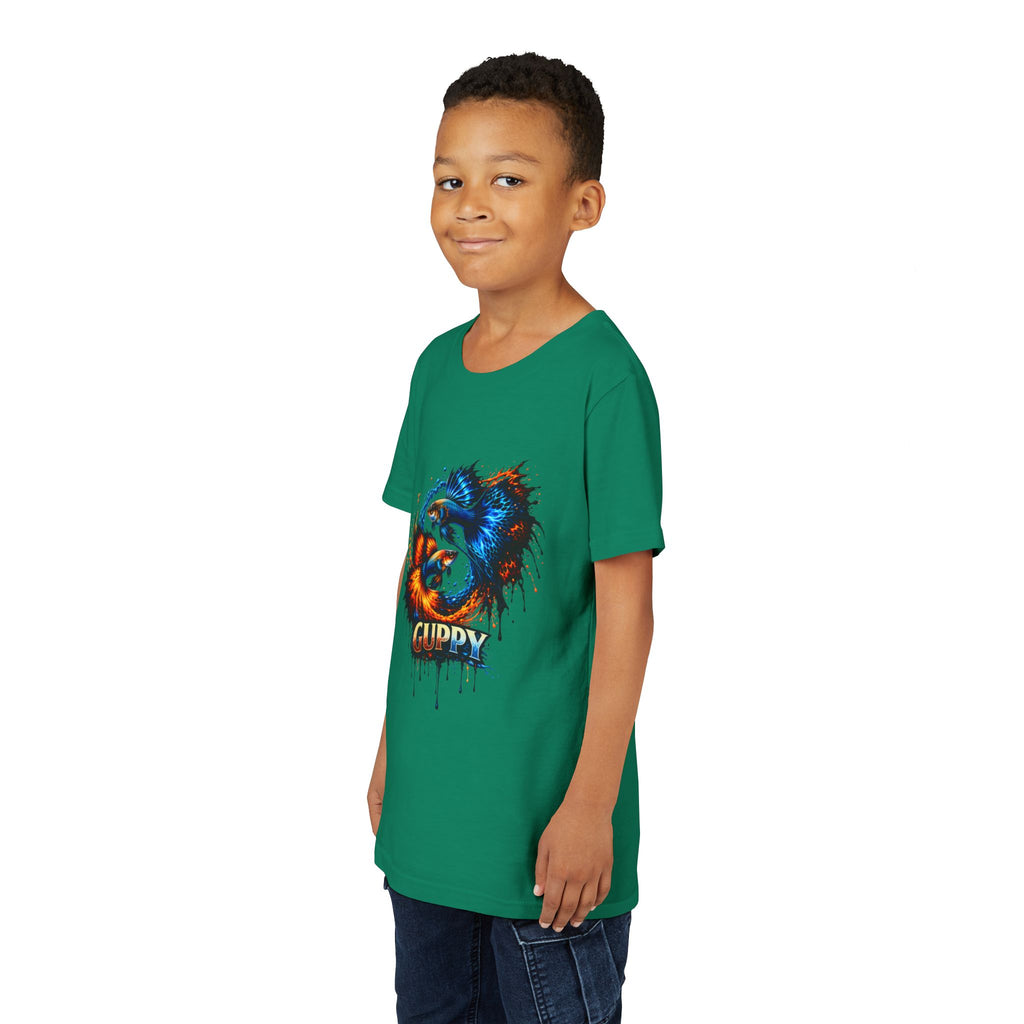 Fire & Ice Guppy – Youth "Neon Flare" Premium Tee