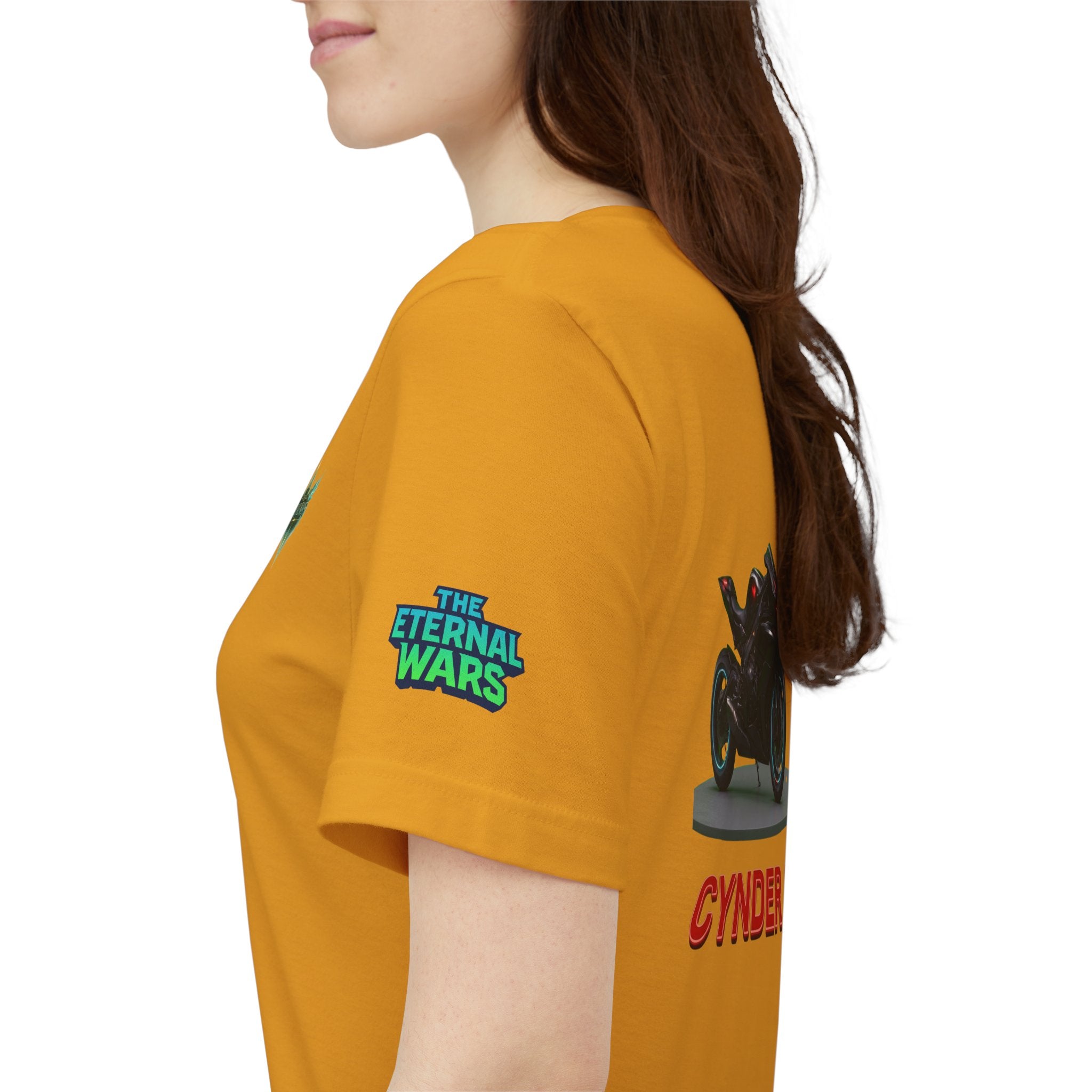 The Eternal Wars Motorcycle Tee — Cynder V Sportbike Graphic Shirt