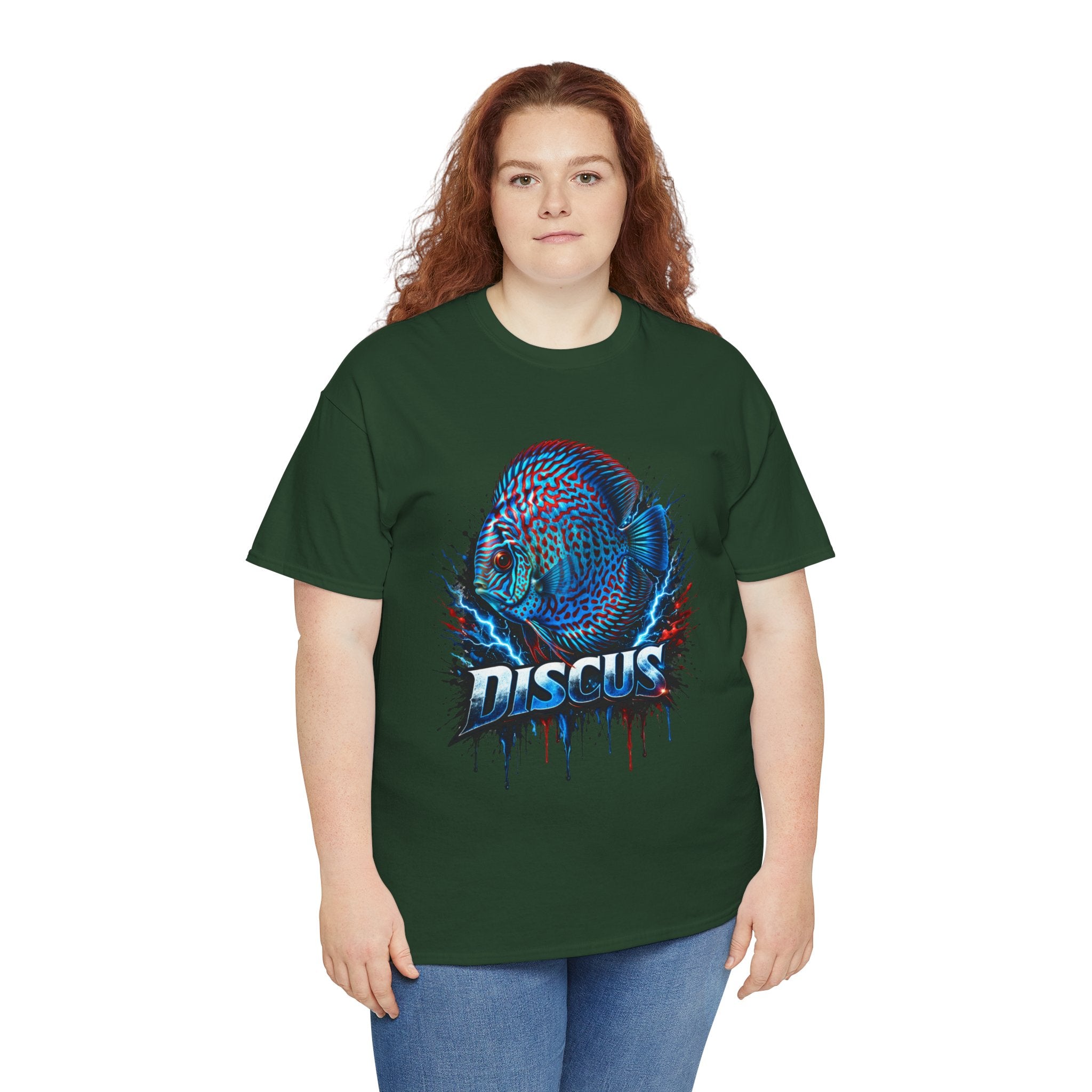 Discus Fish Graphic Tee - Vibrant Aquarium Fish Shirt