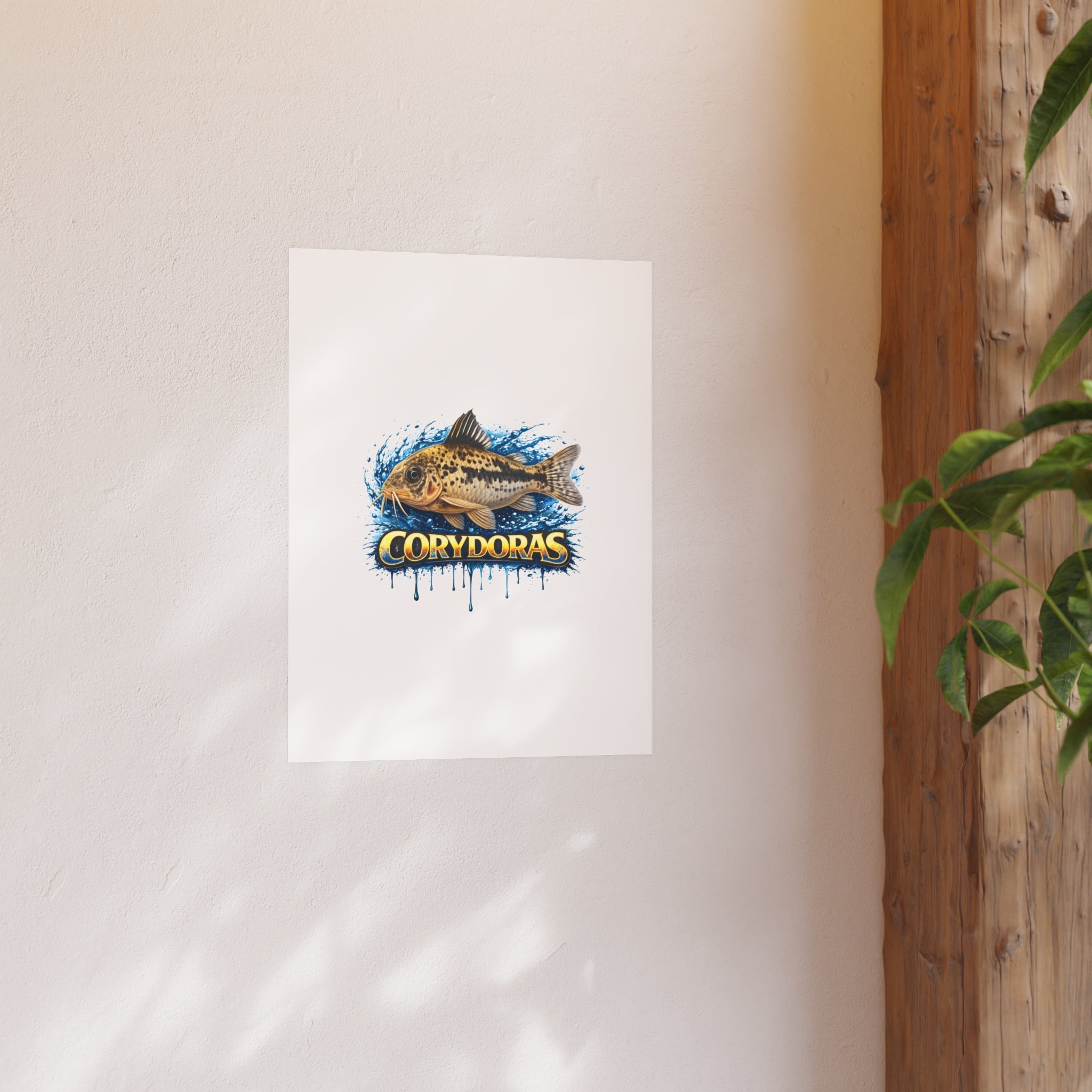 Corydoras Fish Poster — Decorative Aquarium Art Print (Satin/Matte)