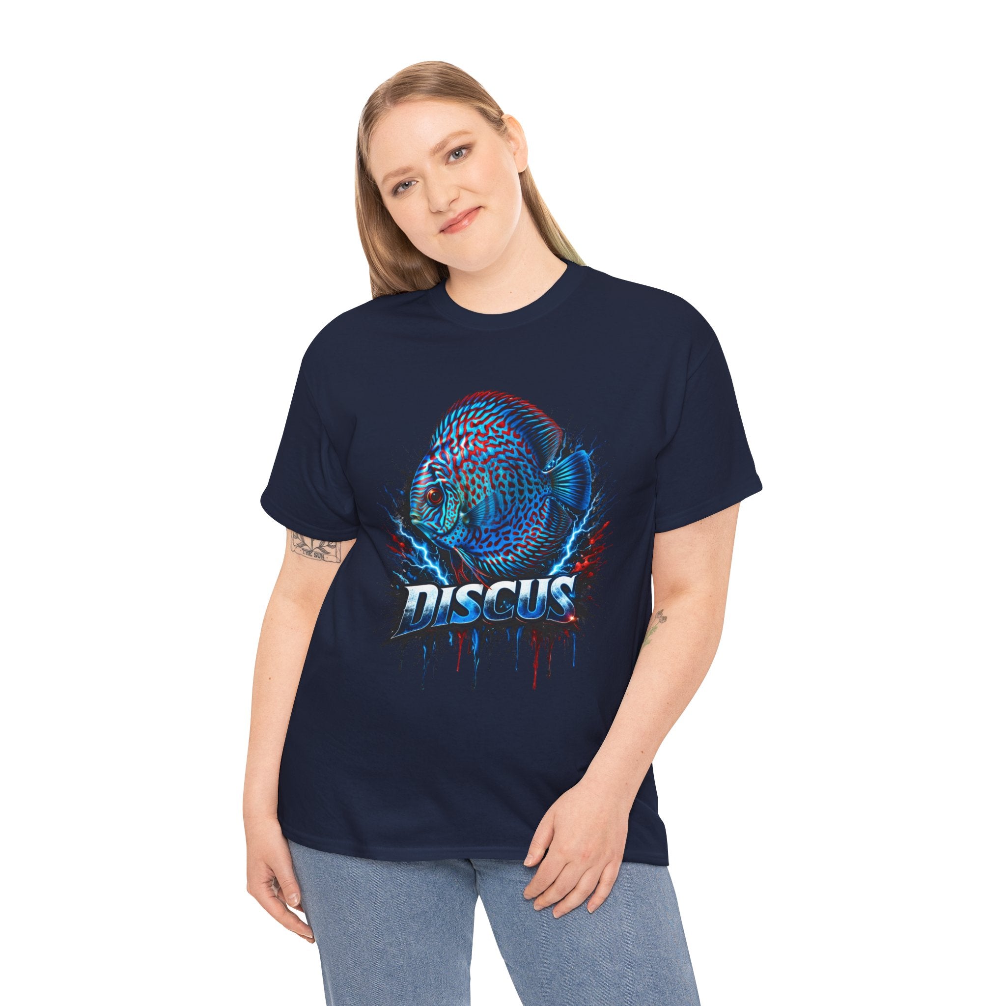 Discus Fish Graphic Tee - Vibrant Aquarium Fish Shirt