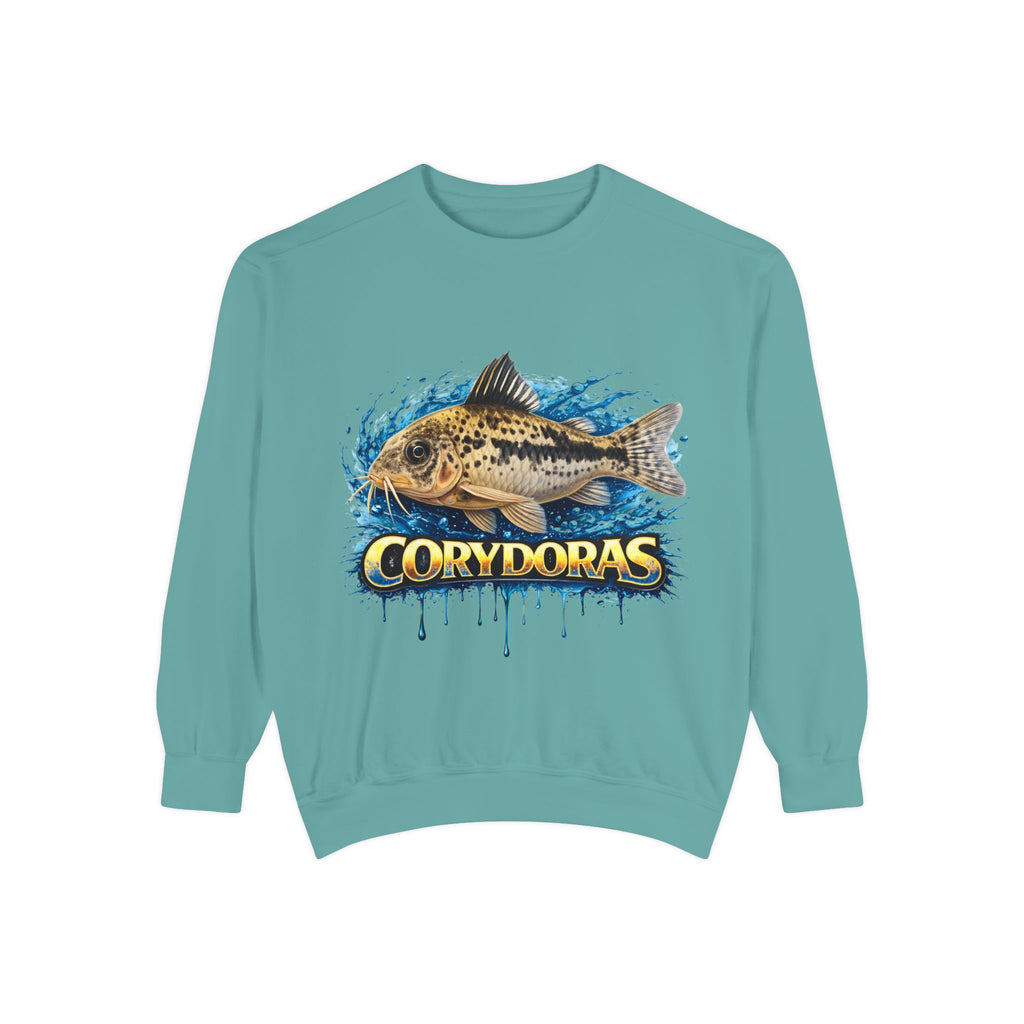 Corydoras Fish Sweatshirt — Aquatic Aquarium Catfish Graphic Crewneck