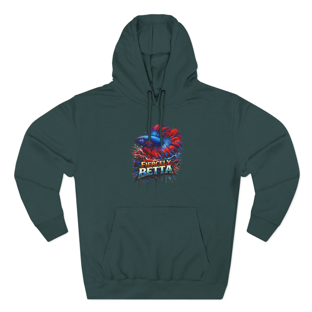 Fiercely Betta – Premium "Neon Flare" 3-End Fleece Hoodie