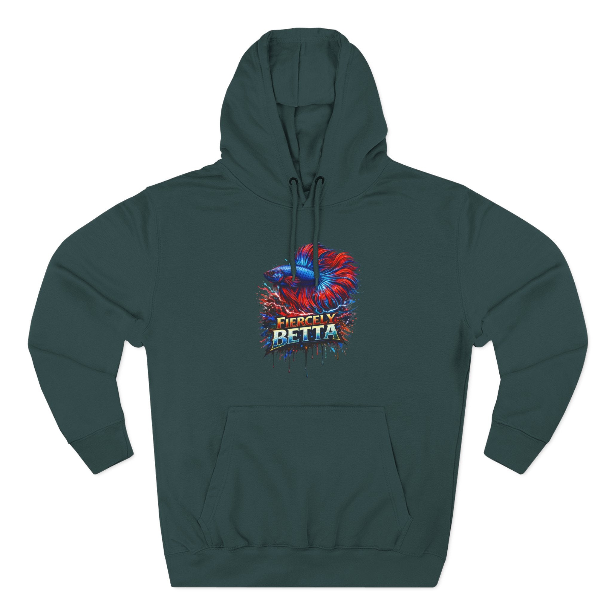 Fiercely Betta – Premium "Neon Flare" 3-End Fleece Hoodie
