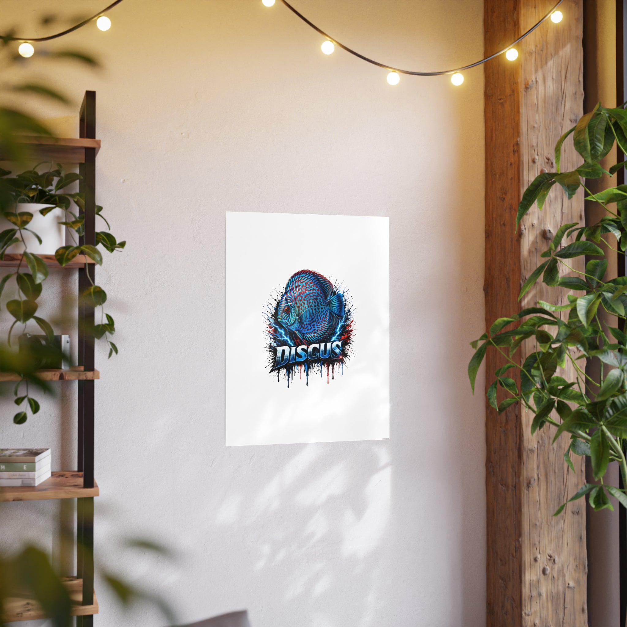 Discus Fish Art Poster — Vibrant Aquarium Wall Print