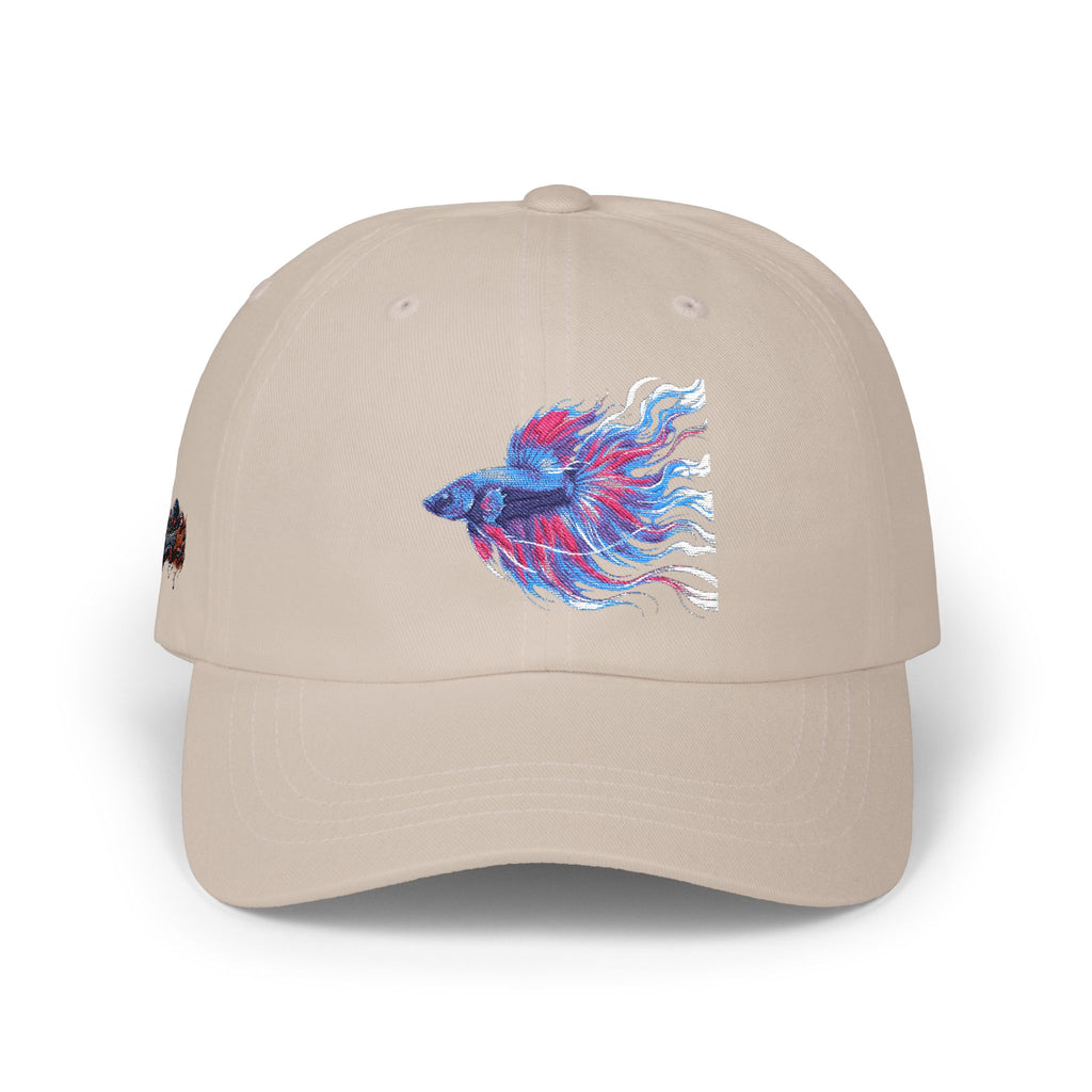 Betta Fish Dad Cap – Embroidered Color Splash Fish Baseball Hat