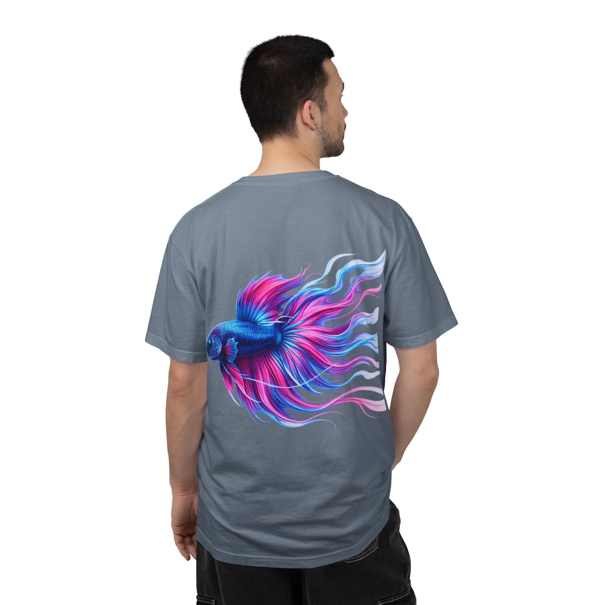 Electric Paint Betta T-Shirt — Neon Betta Splendens Art Tee