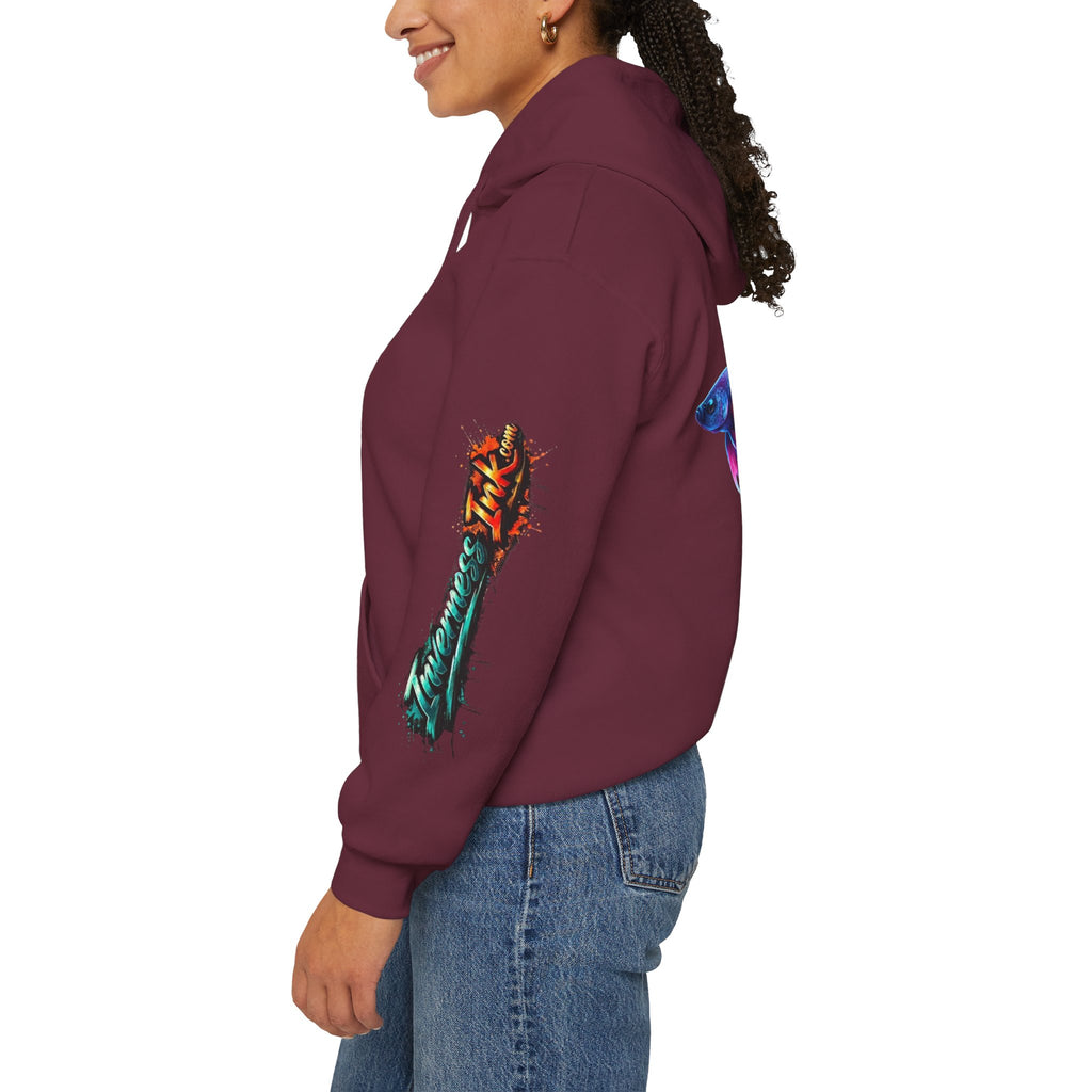 Electric Paint Betta — Artisan Series Hoodie — Inverness Ink Graphic Pullover