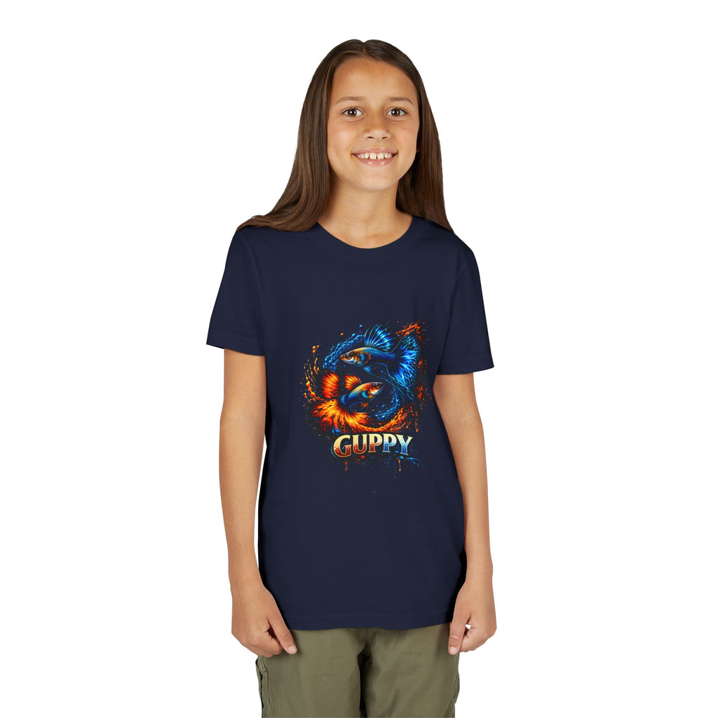 Fire & Ice Guppy – Youth "Neon Flare" Premium Tee