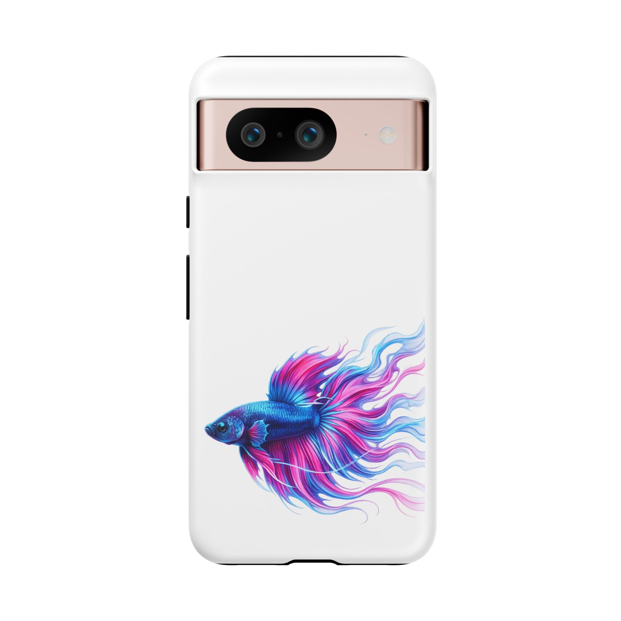 Betta Fish Tough Phone Case — Colorful Watercolor Fish Protective Cover
