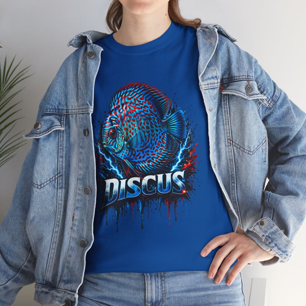 Discus Fish Graphic Tee - Vibrant Aquarium Fish Shirt