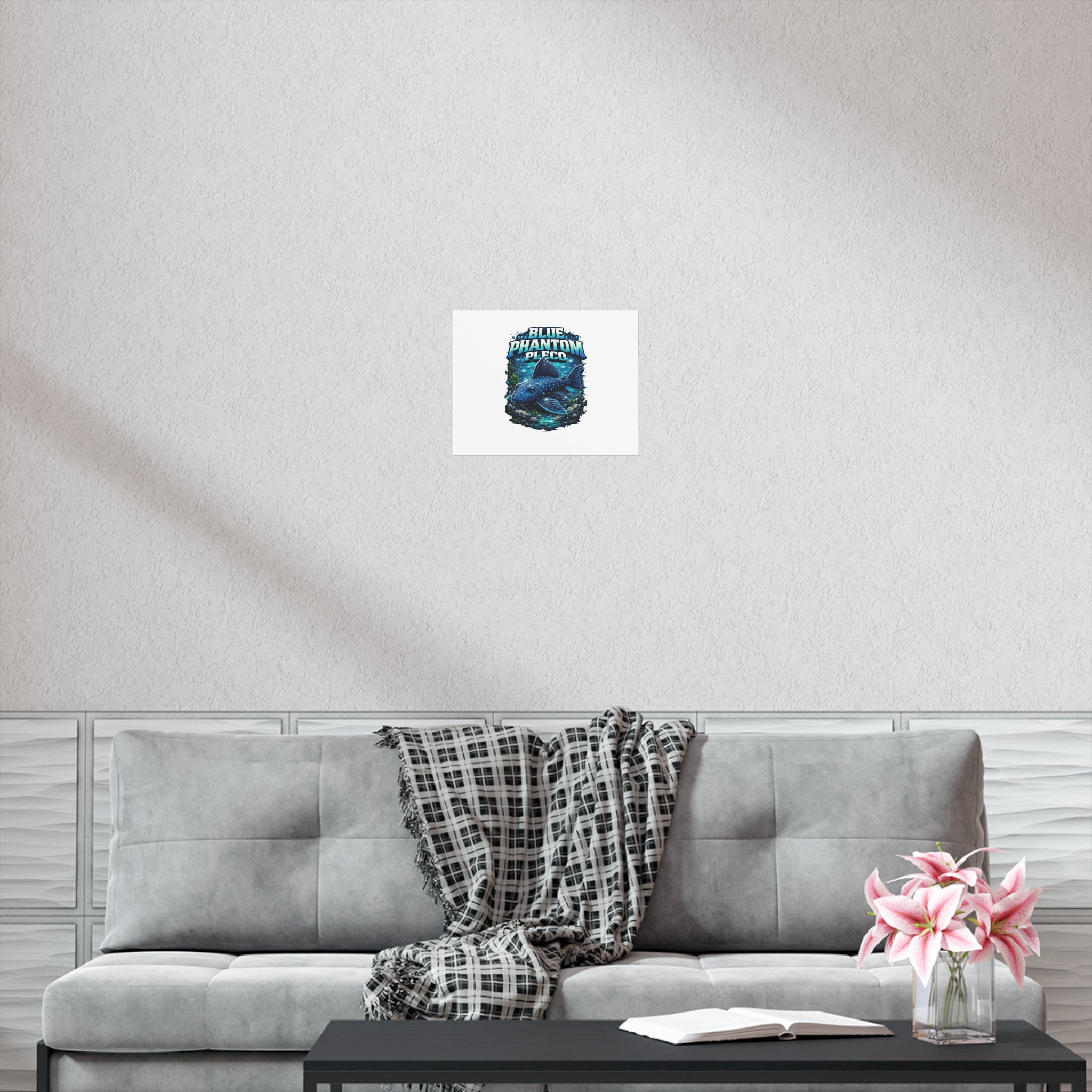 Blue Phantom Pleco L-128 – Premium Uncoated Matte Poster